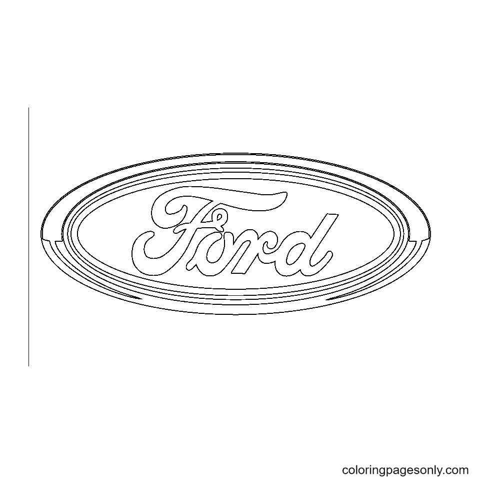 Ford Logo Coloring Page Free Printable Coloring Pages