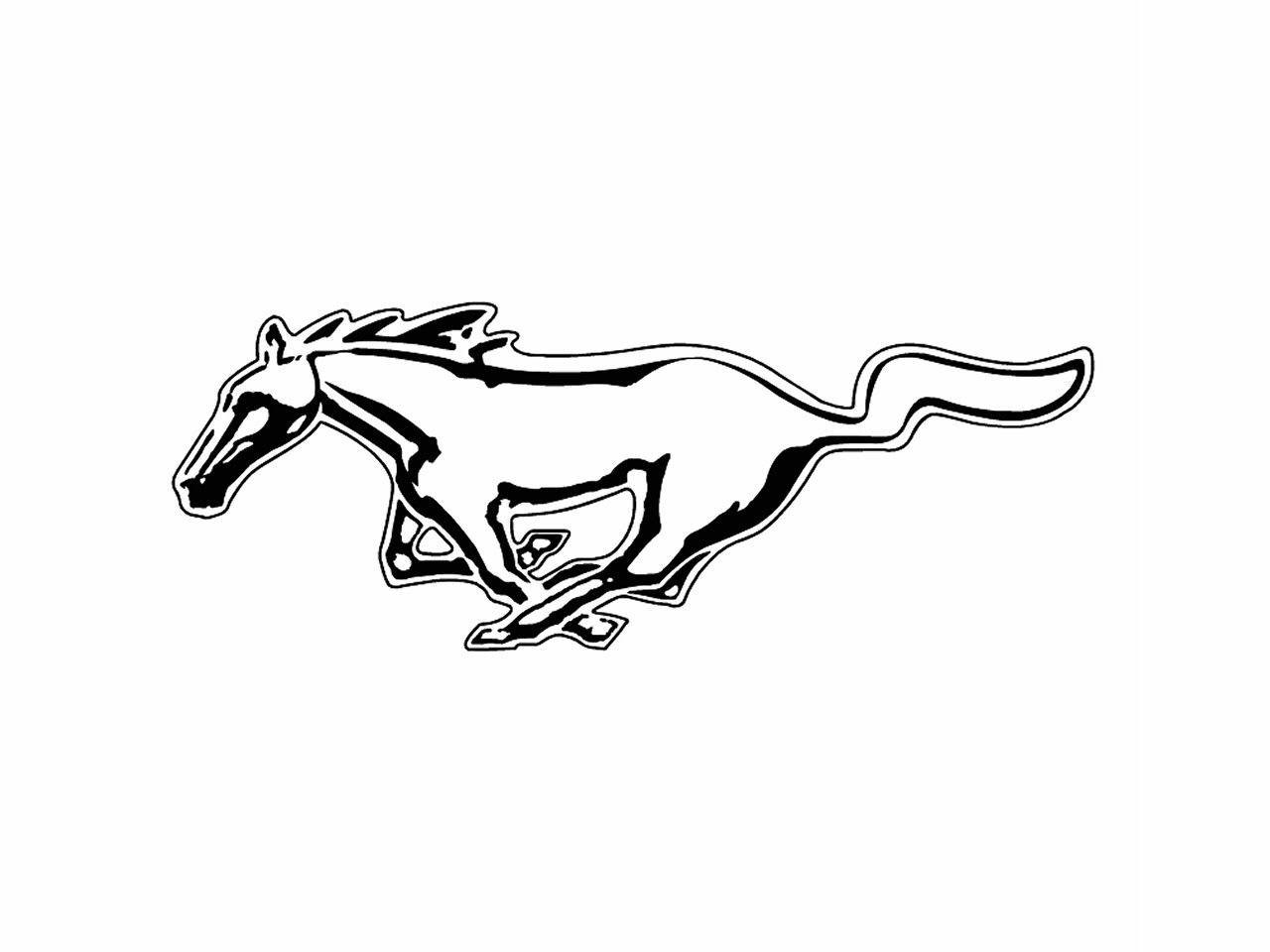 Mustang Logo Coloring Pages Printable