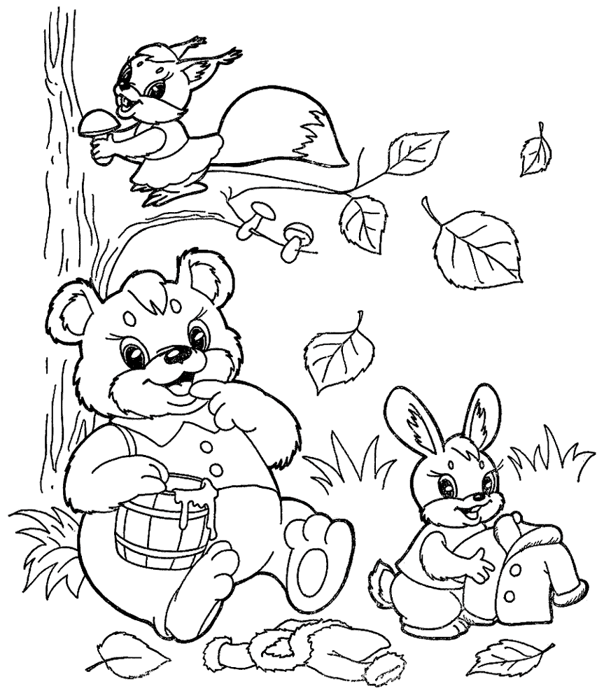 Forest Animal Coloring Pages To Download And Print For Free