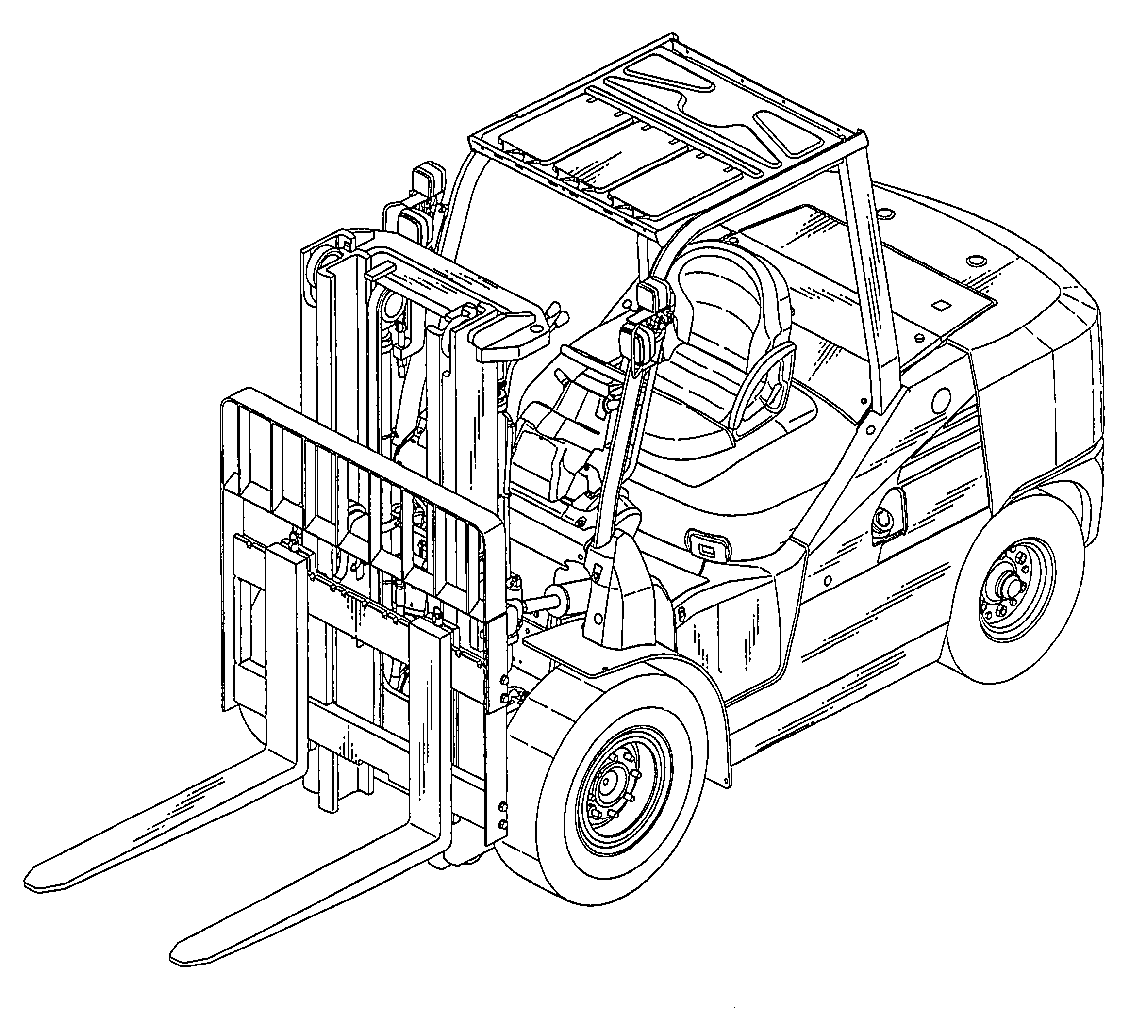 Forklift Coloring Pages