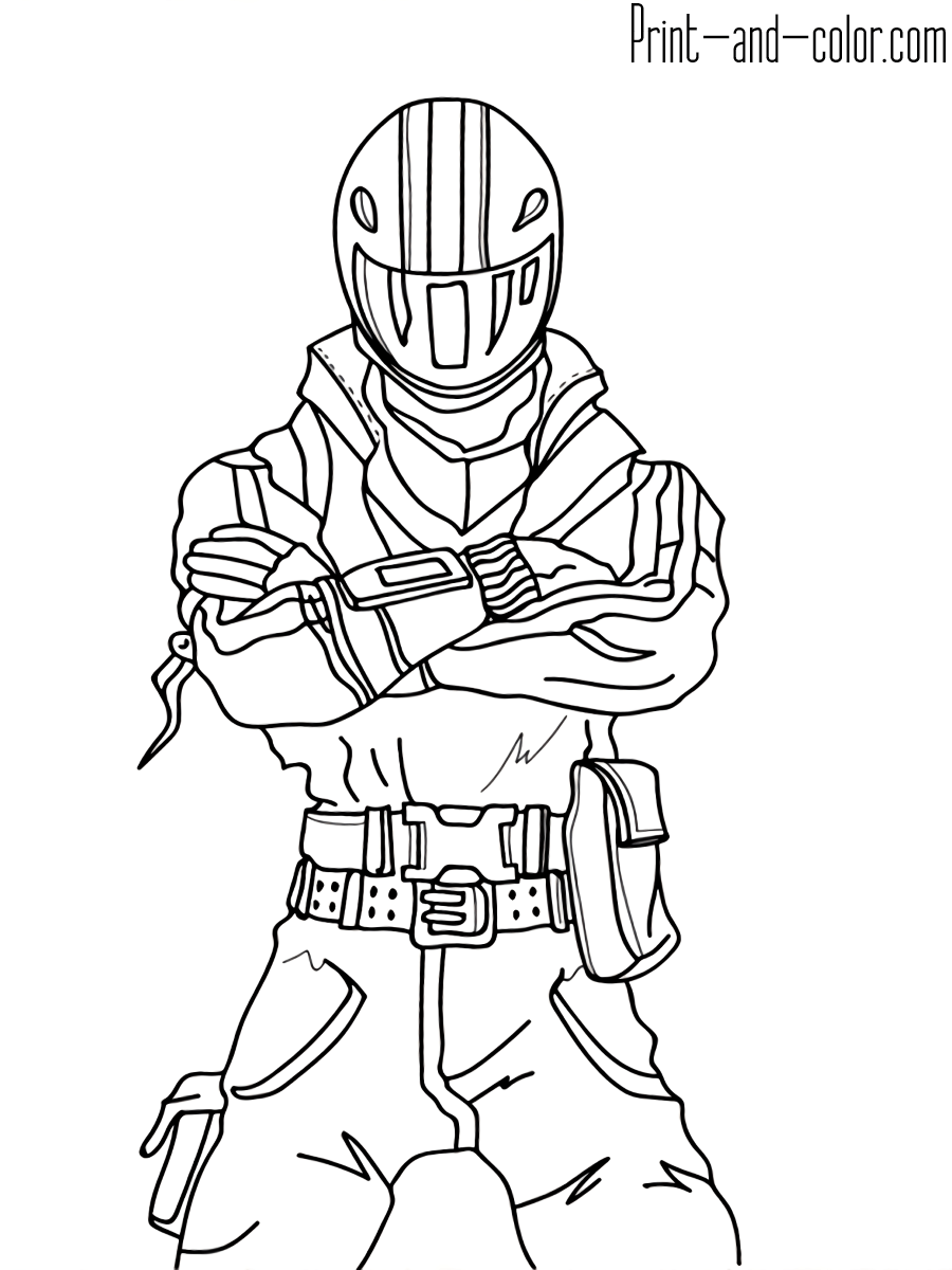 Printable Fortnite Coloring Page