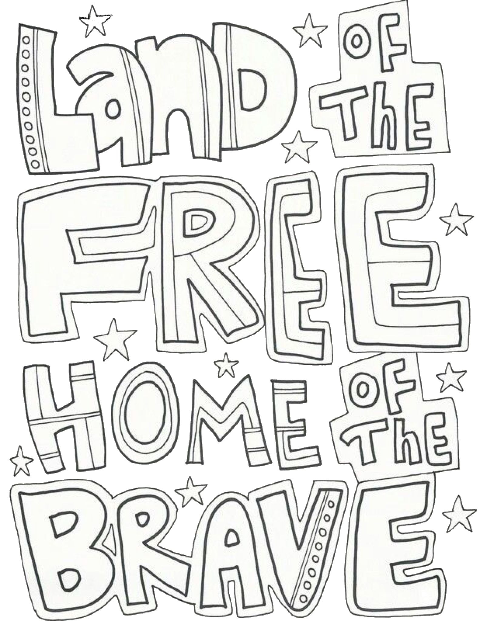 Fourth Of July Free Printable Coloring Page Memorial Day Coloring Pages Veterans Day