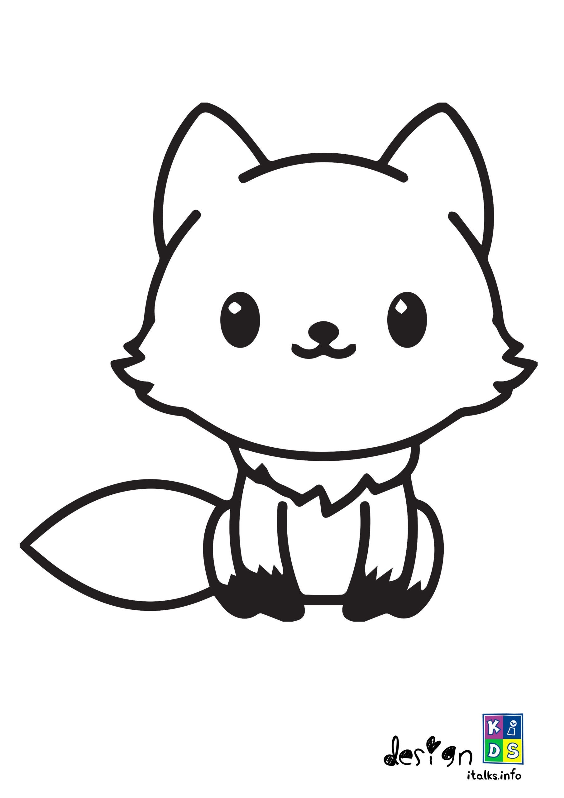 Printable Fox Coloring Pages