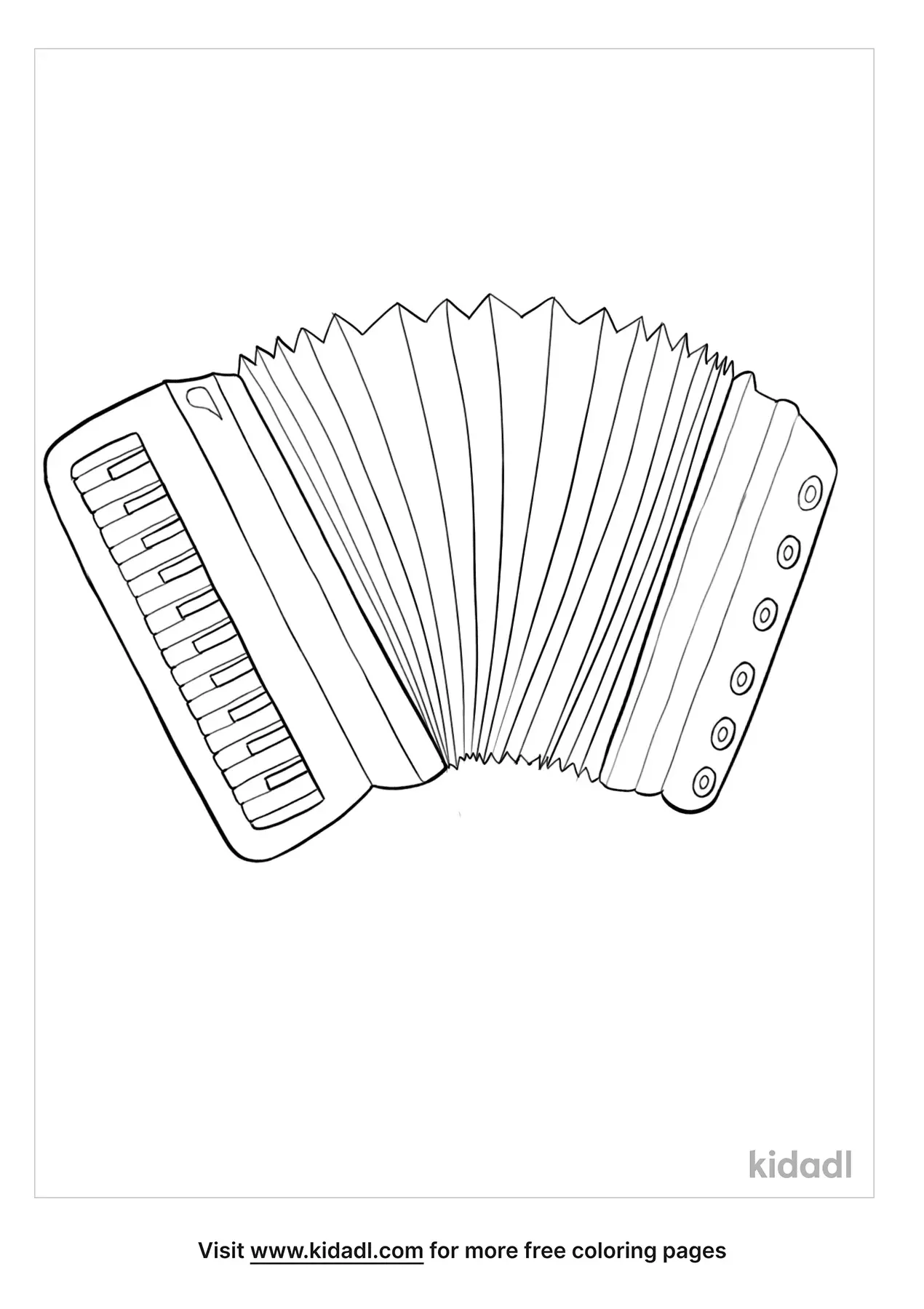 Free Accordion Coloring Page Coloring Page Printables Kidadl