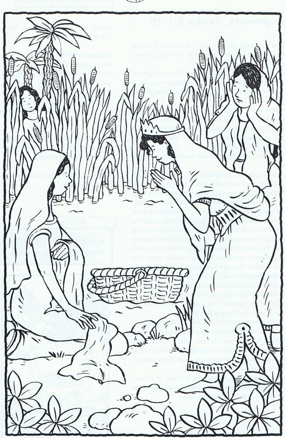 Free And Printable Baby Moses Coloring Pages 101 Coloring