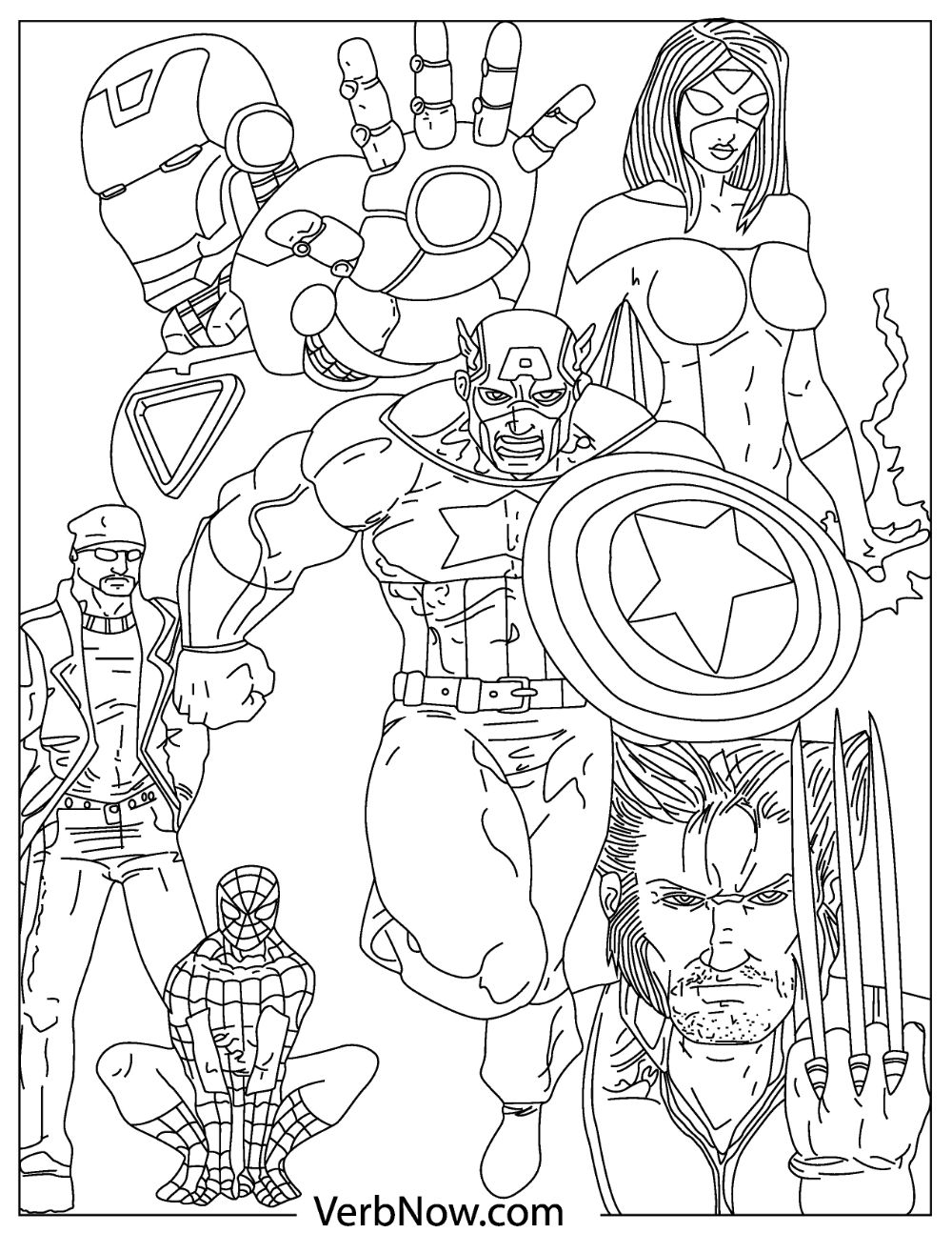 Marvel Printable Coloring Pages