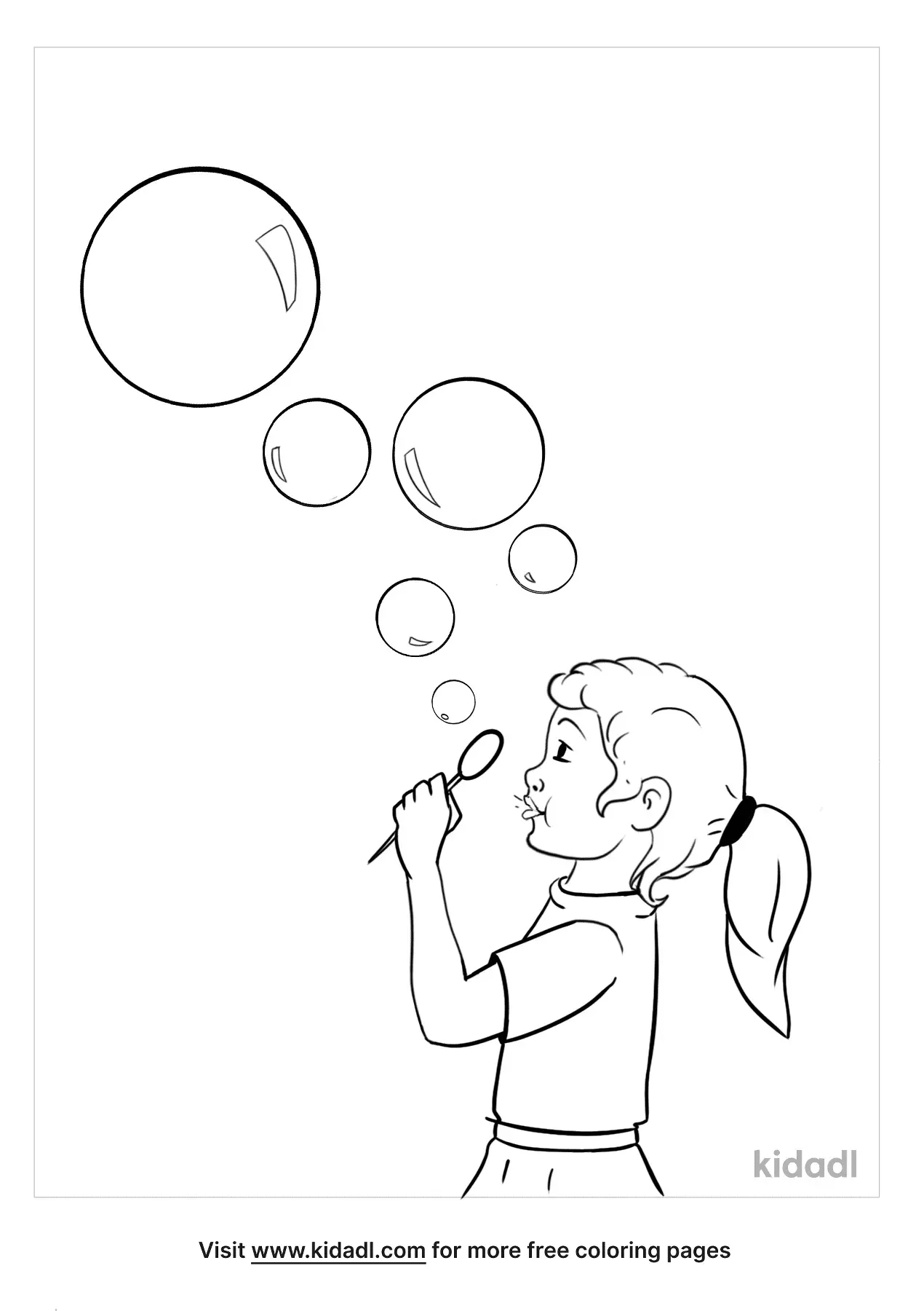 Bubbles Coloring Pages Printable