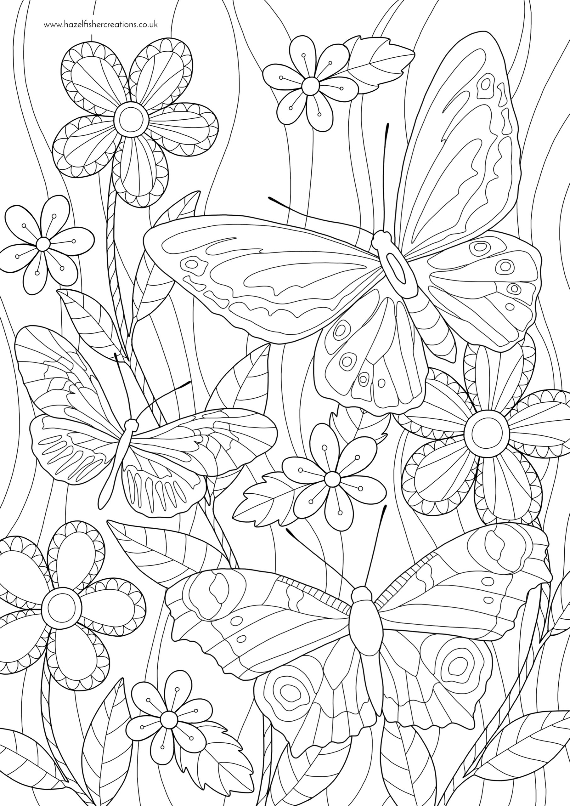 Free Butterfly Colouring In Activity Sheet Printables