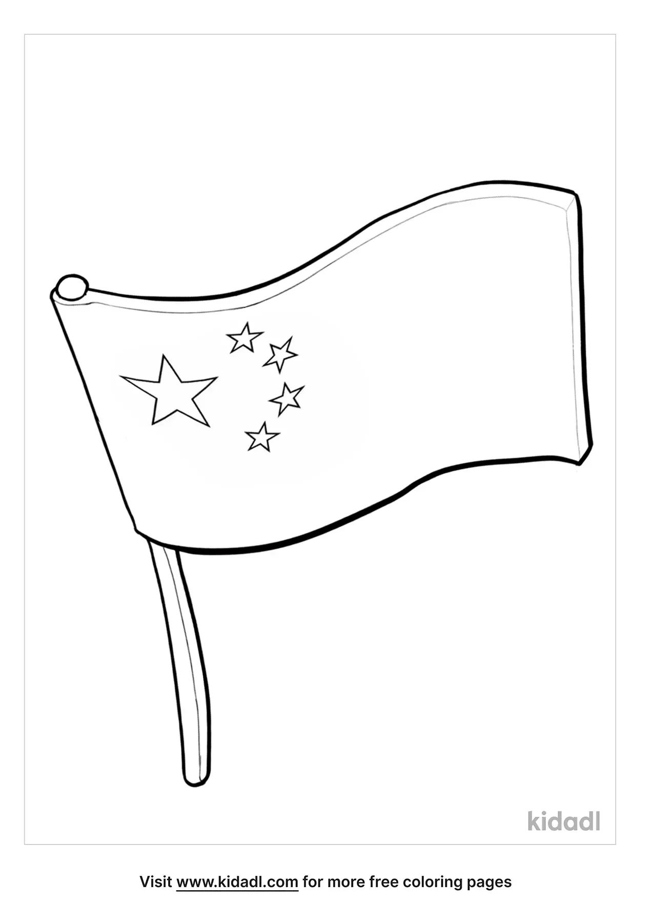 Free China Flag Coloring Page Coloring Page Printables Kidadl