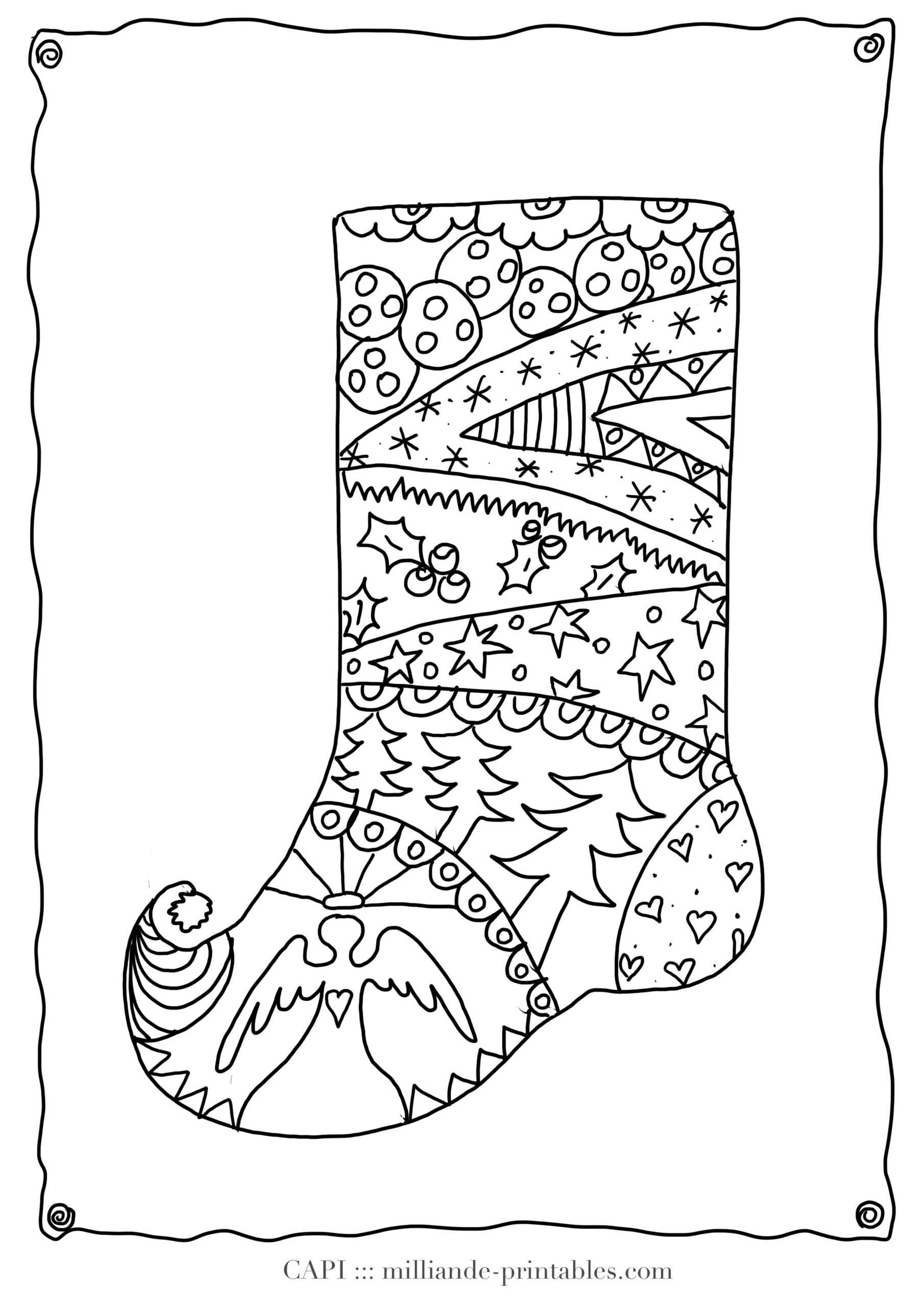 Free Christmas Stocking Coloring Pages At GetColorings Free Printable Colorings Pages To
