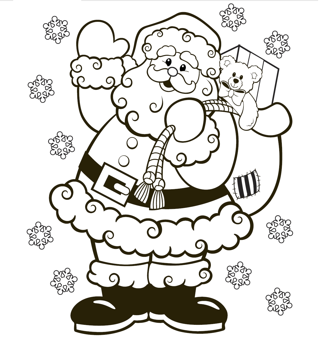 Free Coloring Christmas Pages