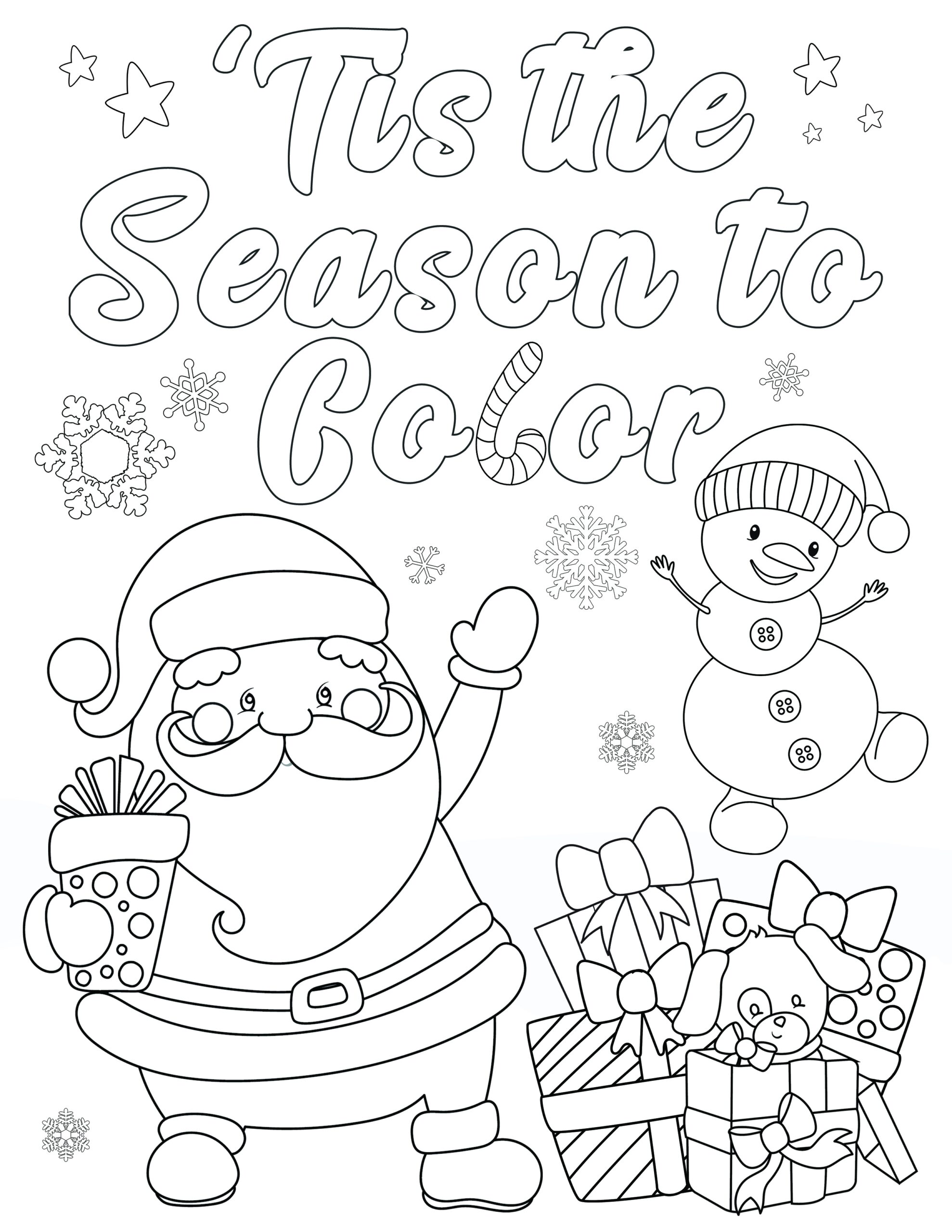 Holiday Printables Coloring Pages