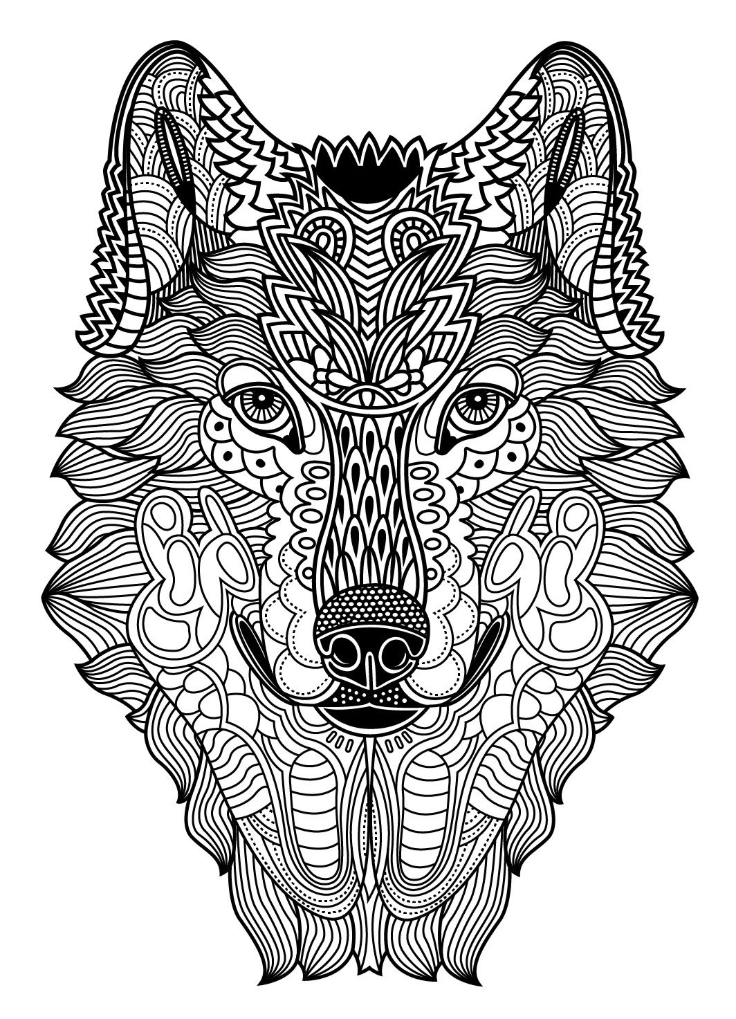Free Coloring Pages For Adults Animals