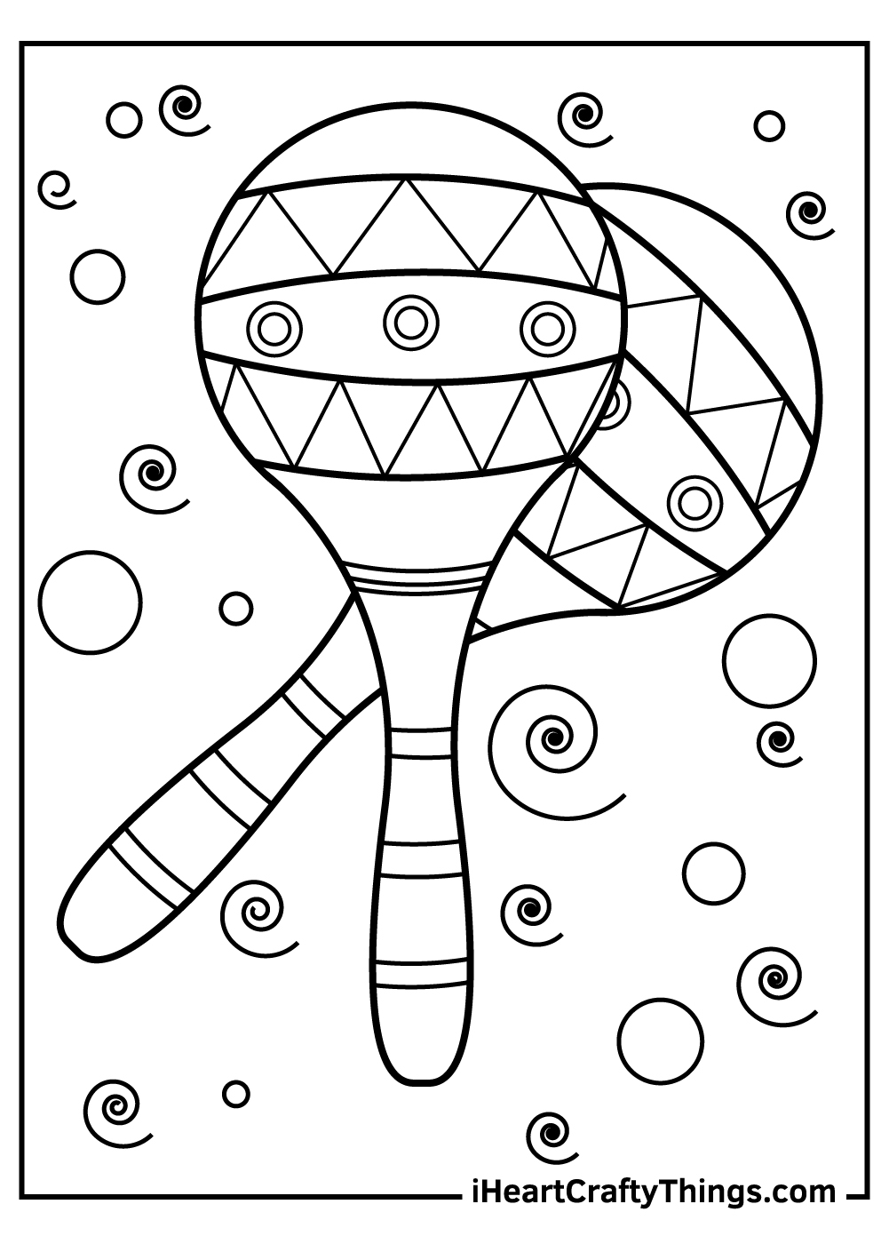Free Coloring Pages Music Theme