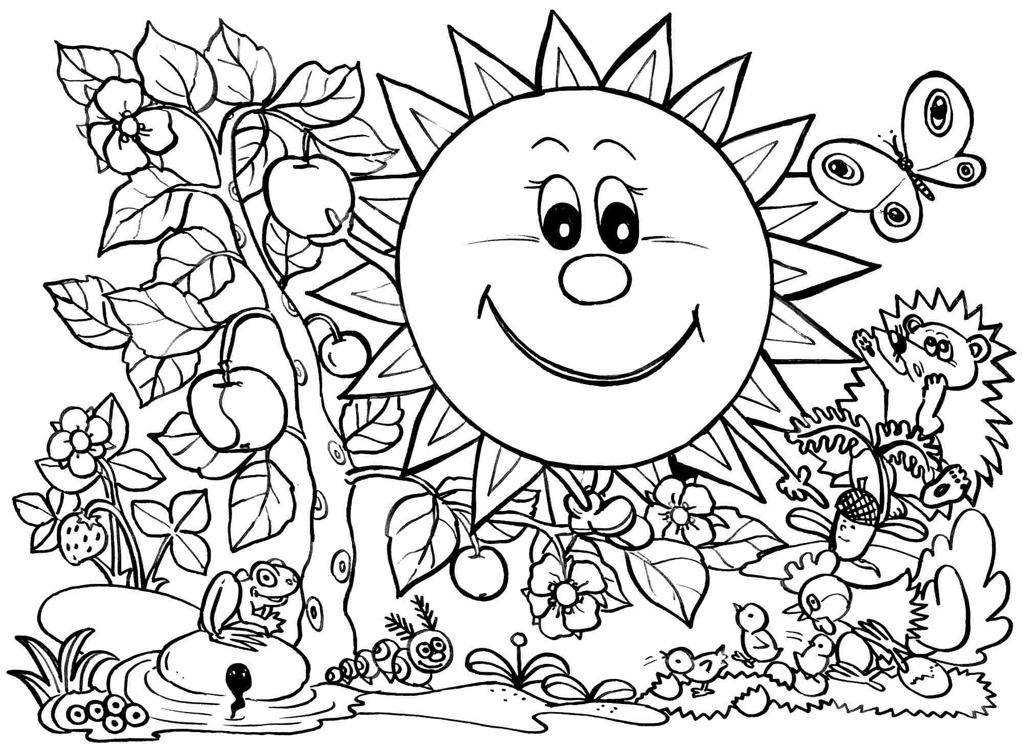 Free Spring Printable Coloring Pages