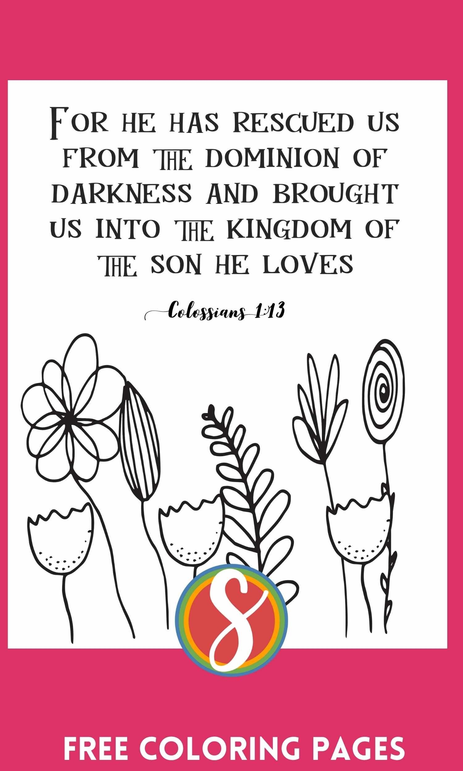 Free Colossians Bible Coloring Pages Stevie Doodles Free Printable Coloring Pages