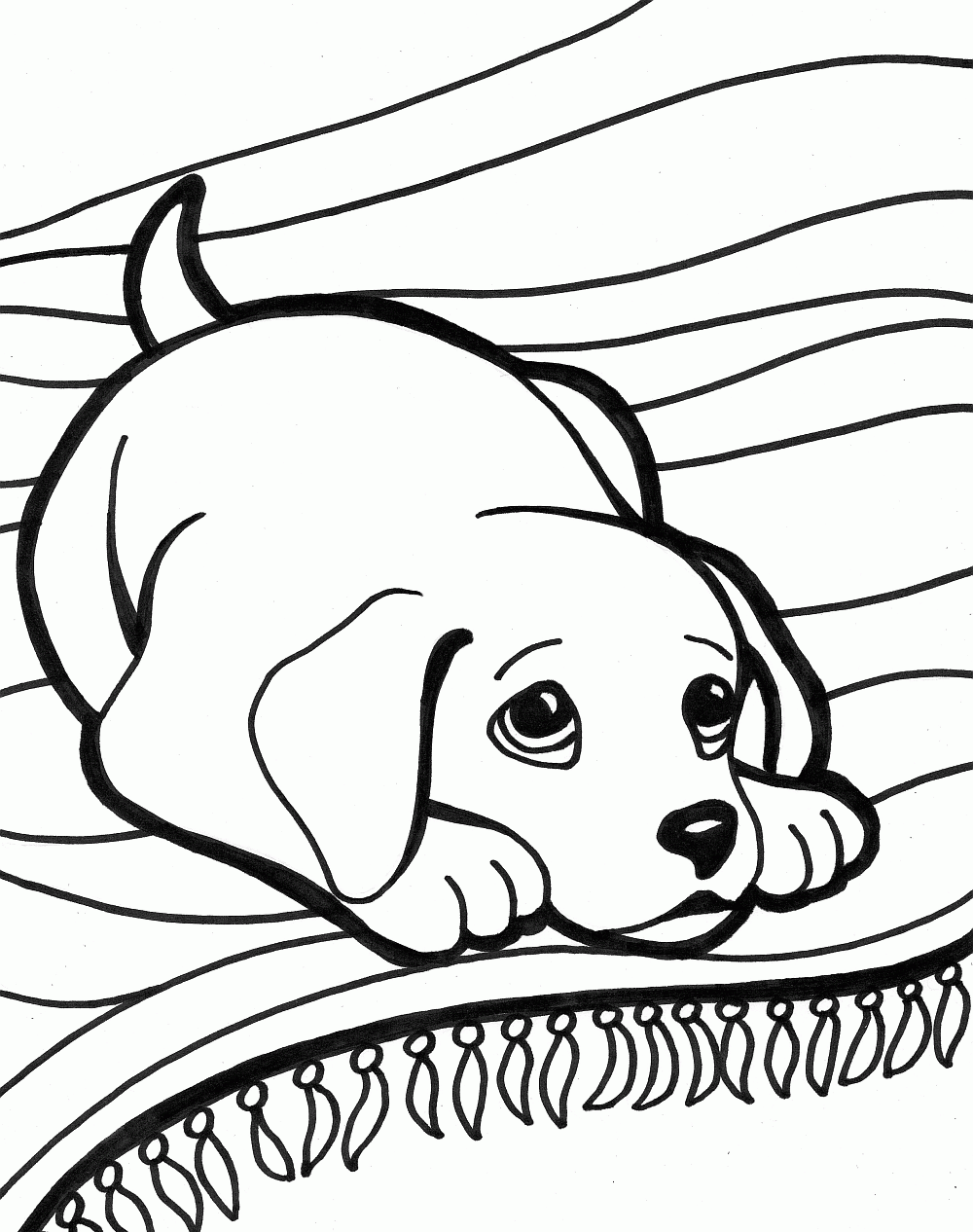 Free Cute Dog Coloring Pages To Print