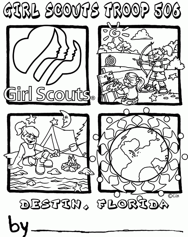 Free Daisy Girl Scouts Coloring Pages For Fun And Learning