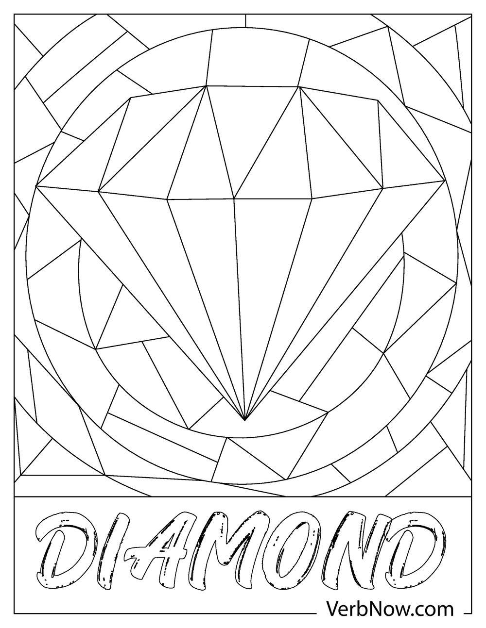 Free DIAMONDS Coloring Pages For Download Printable PDF