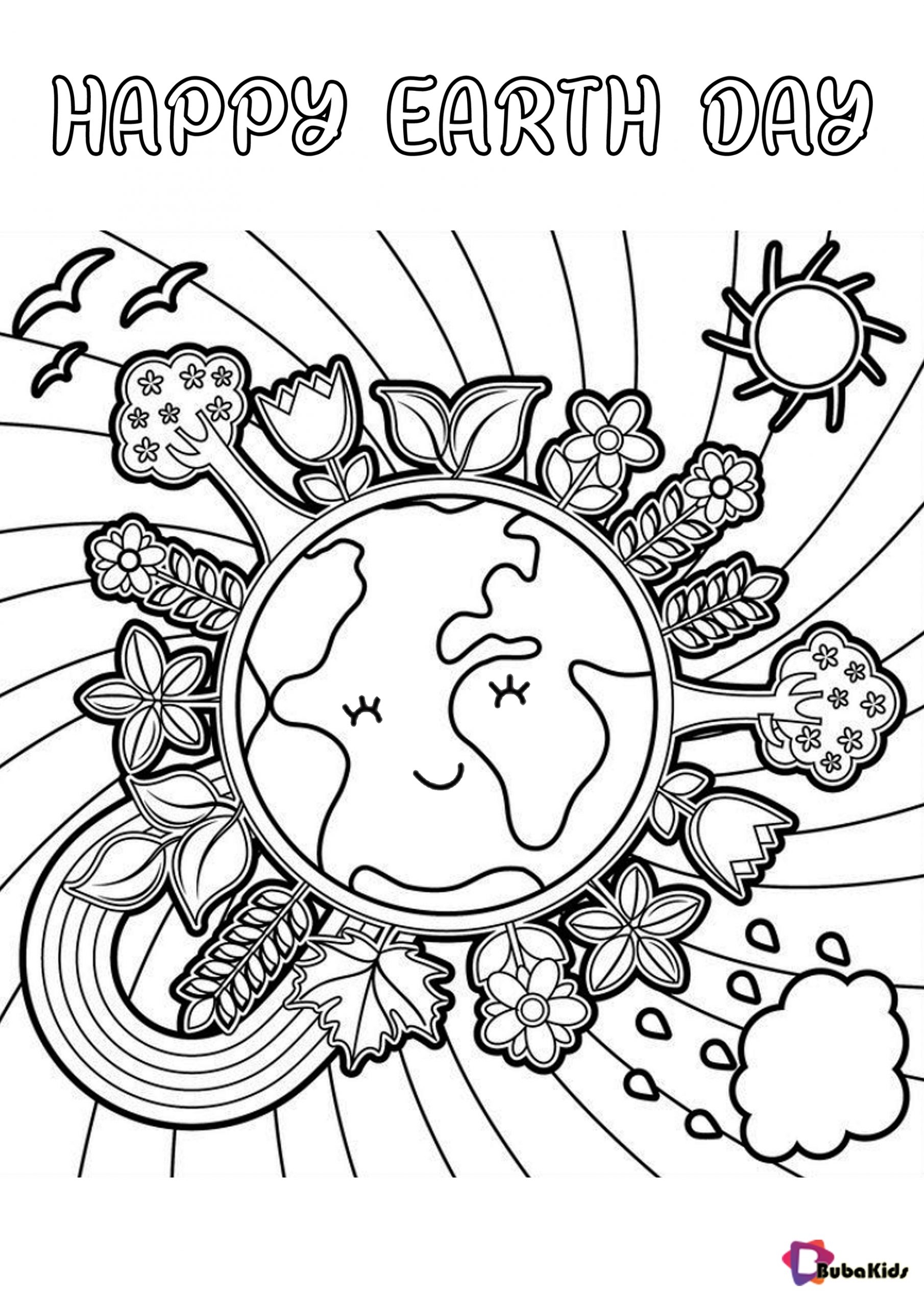 Earth Day Printable Coloring Pages