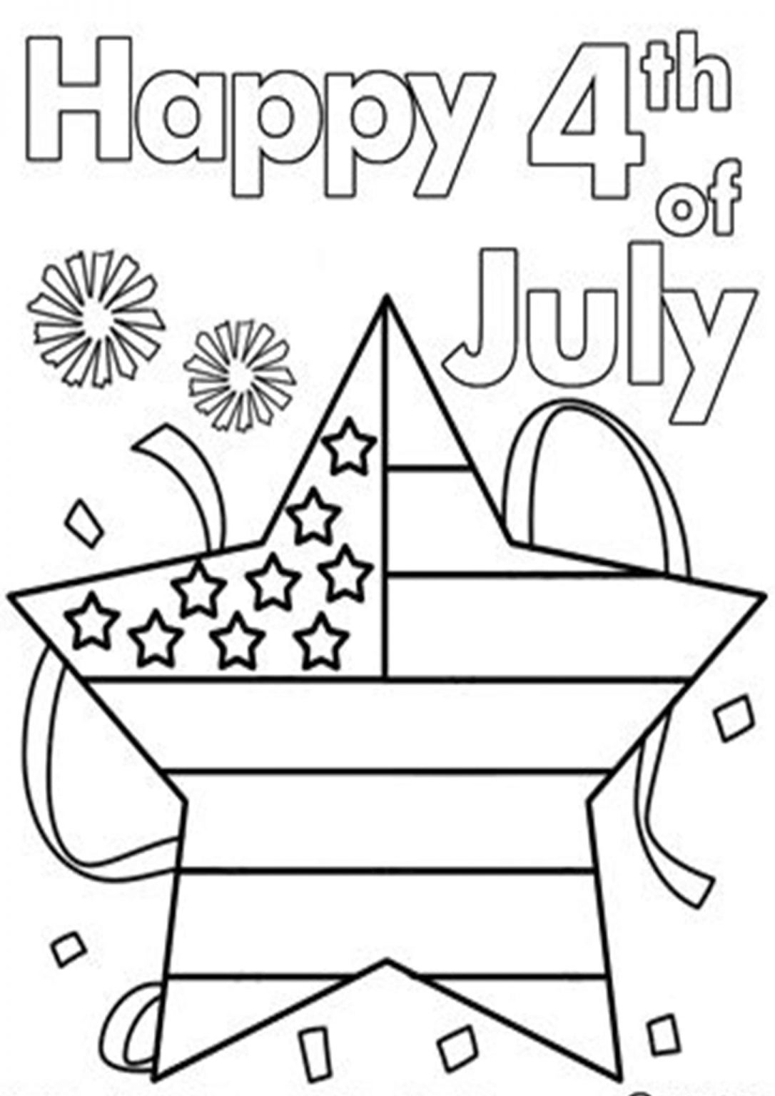 July 4th Printable Coloring Pages
