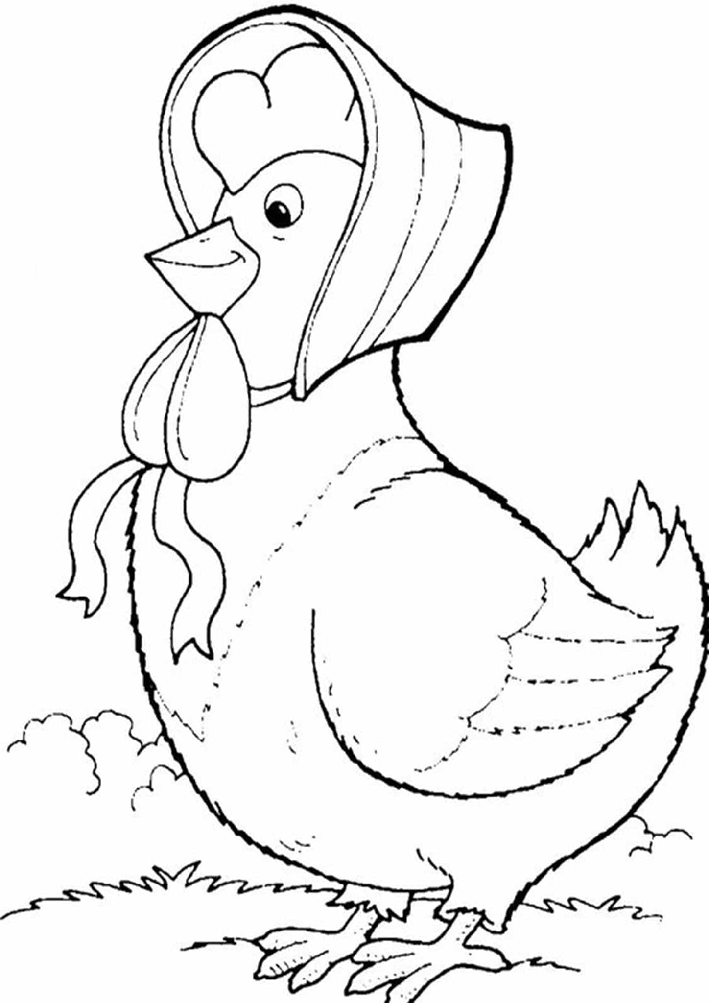 Free Easy To Print Chicken Coloring Pages Tulamama