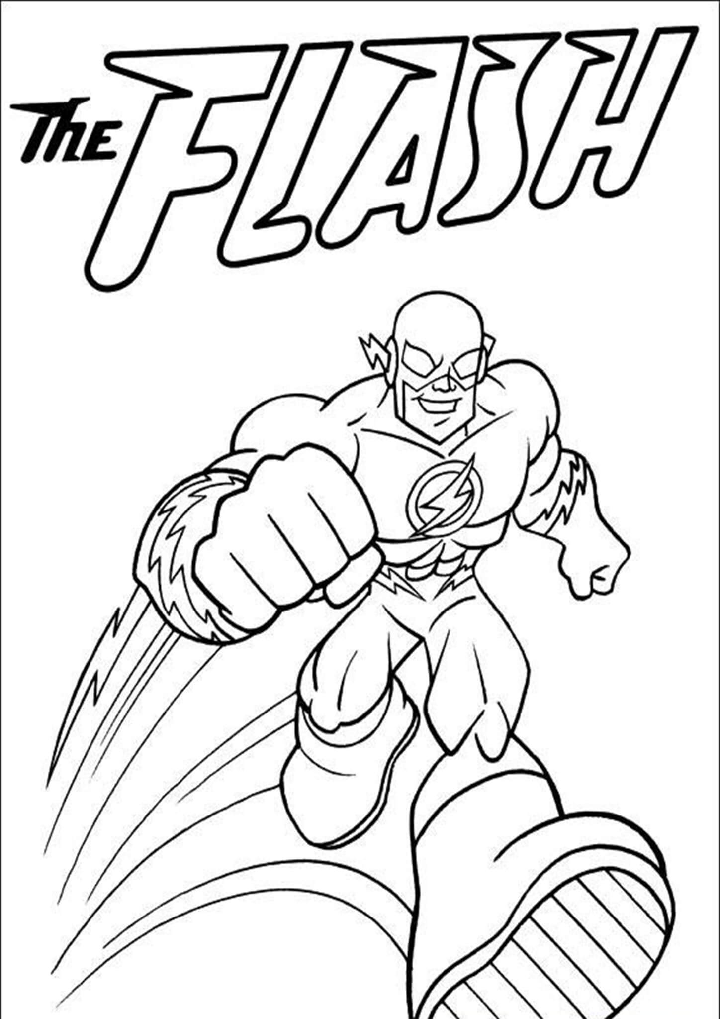 Flash Printable Coloring Pages
