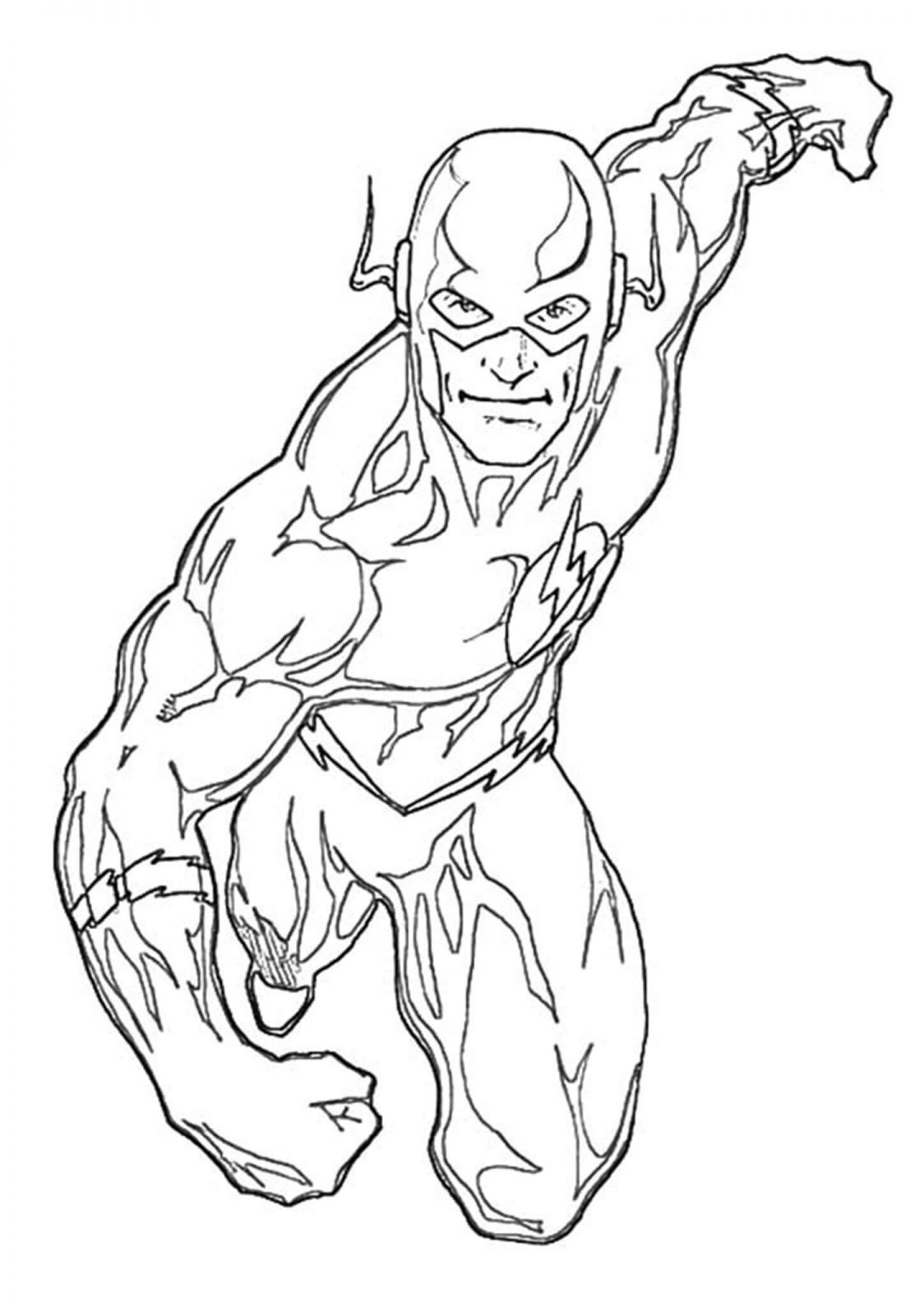 Free Easy To Print Flash Coloring Pages Tulamama
