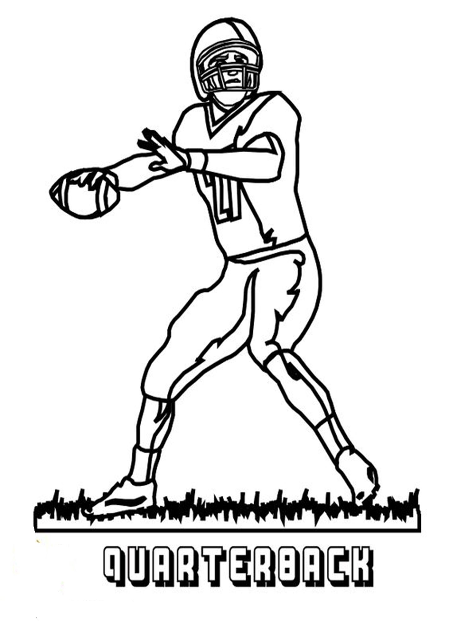 Free Easy To Print Football Coloring Pages Football Coloring Pages Free Football Coloring