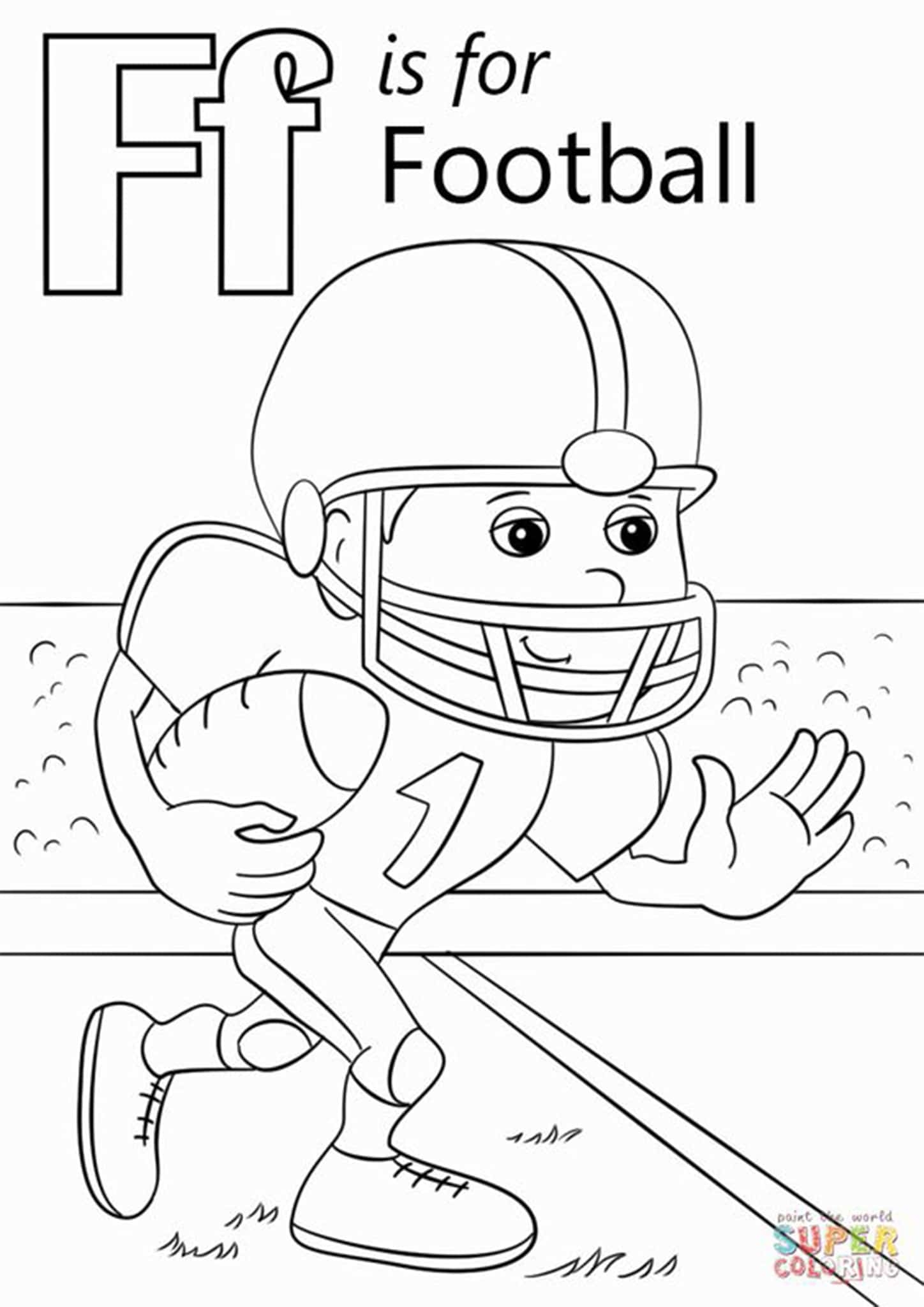 Free Easy To Print Football Coloring Pages Tulamama