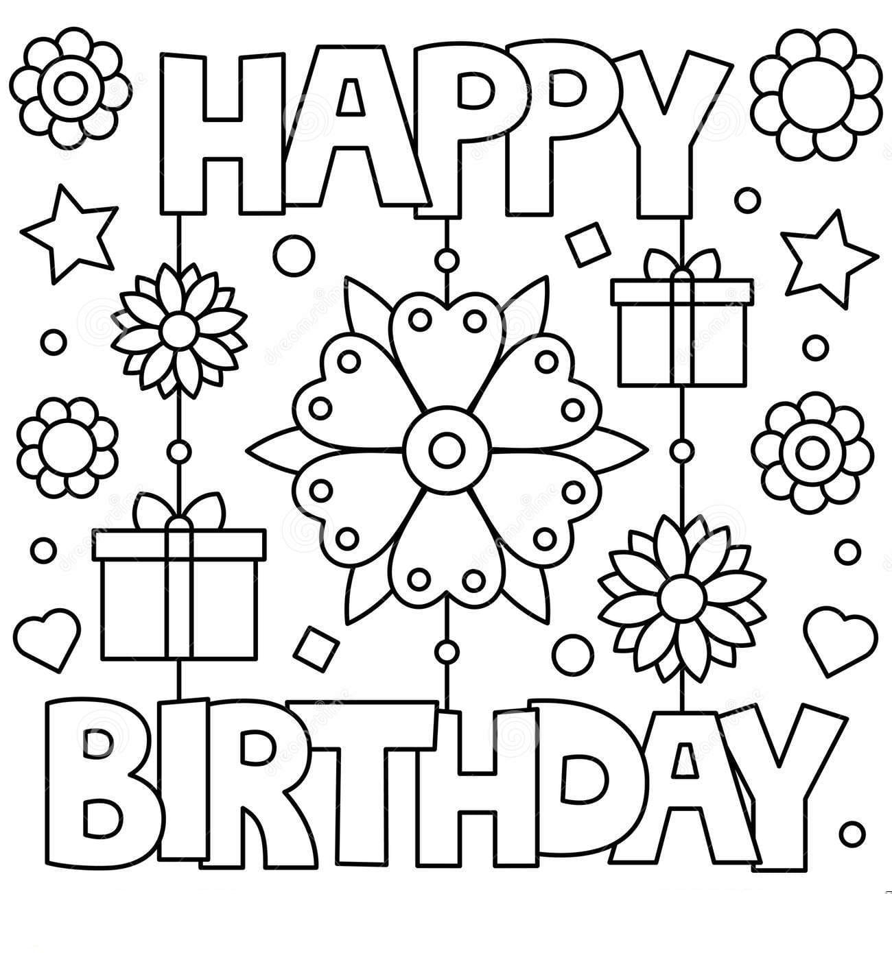 Free Easy To Print Happy Birthday Coloring Pages Happy Birthday 10 Best Printable Birthday
