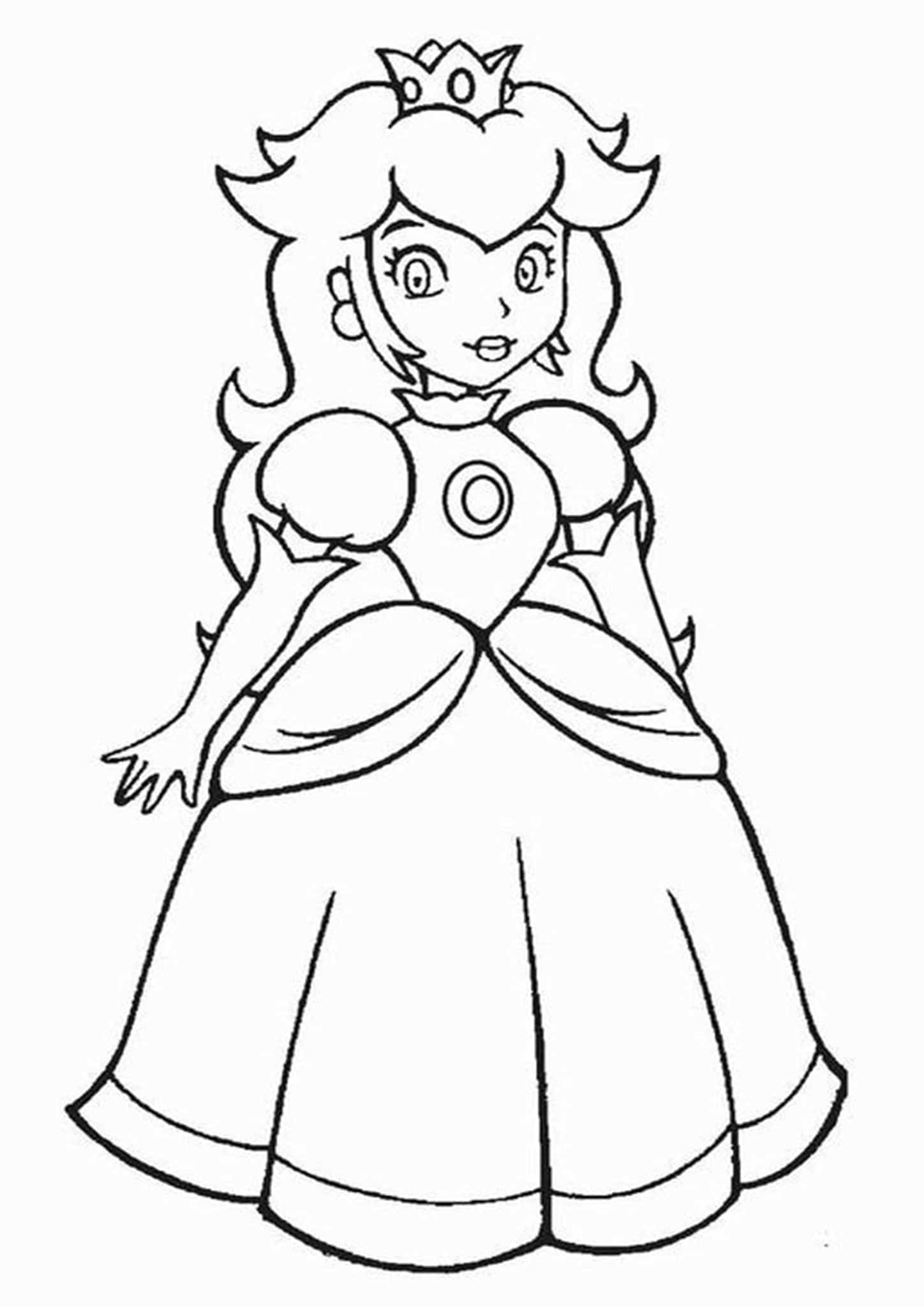 Free Easy To Print Mario Coloring Page Tulamama