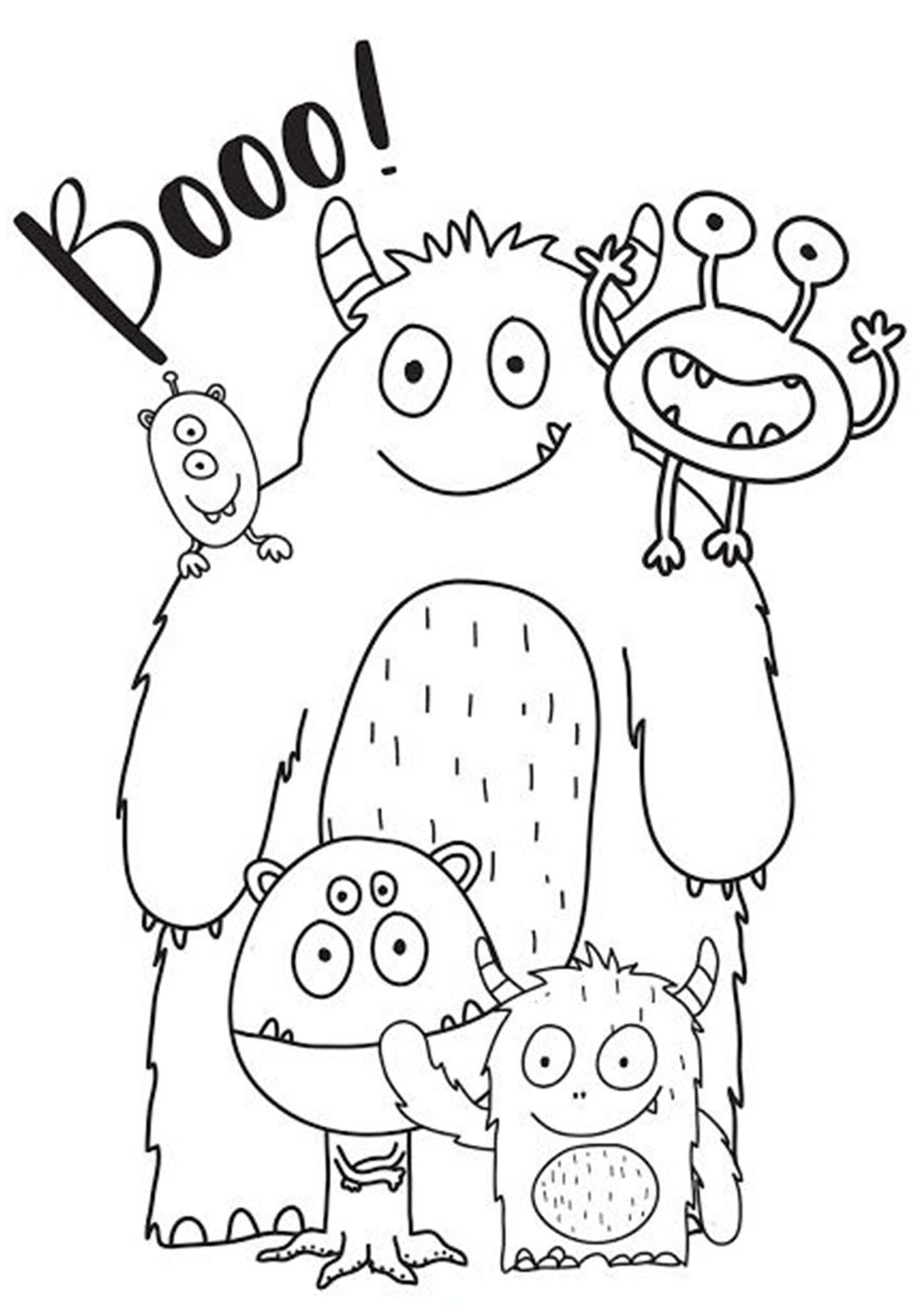 Free Easy To Print Monster Coloring Pages Tulamama