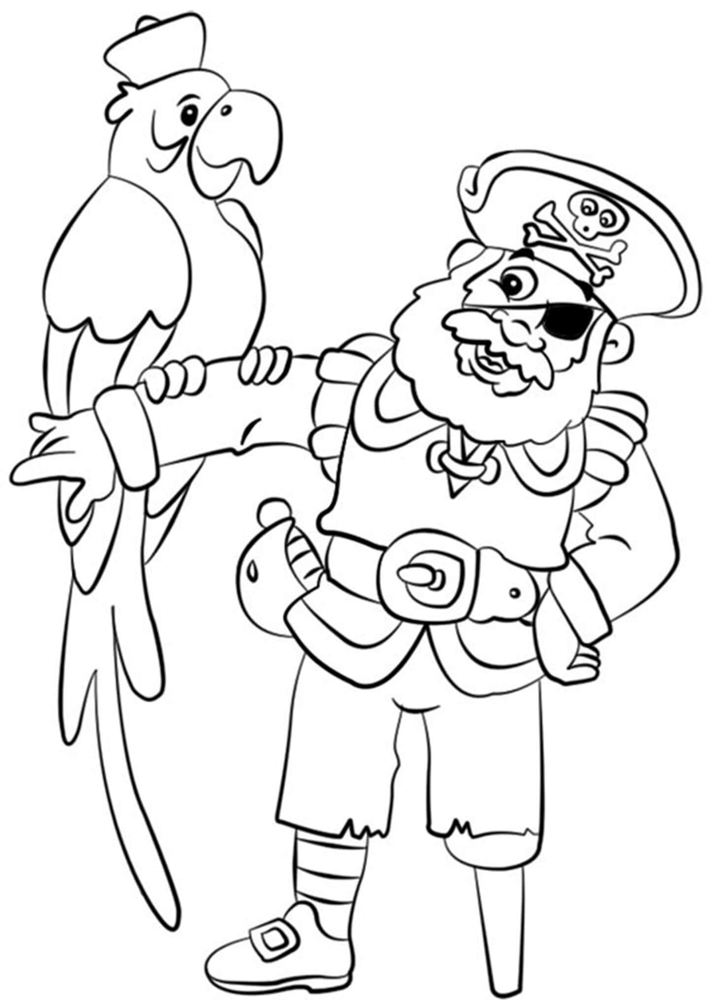 Free Easy To Print Pirate Coloring Pages Tulamama