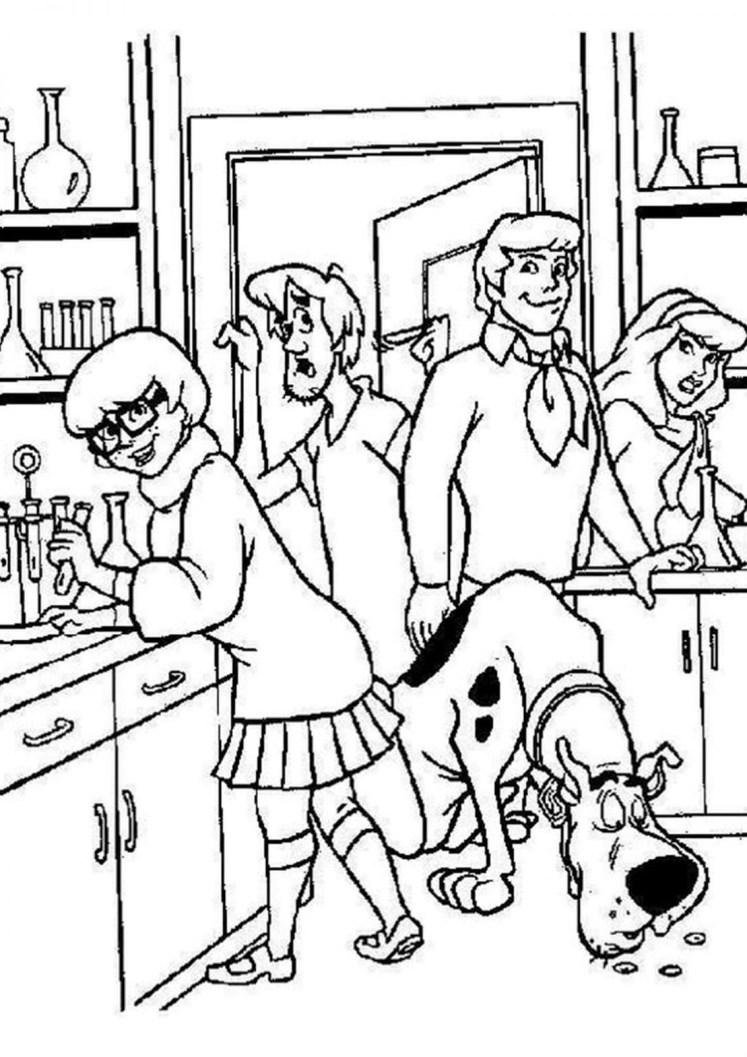 Free Easy To Print Scooby Doo Coloring Pages Tulamama