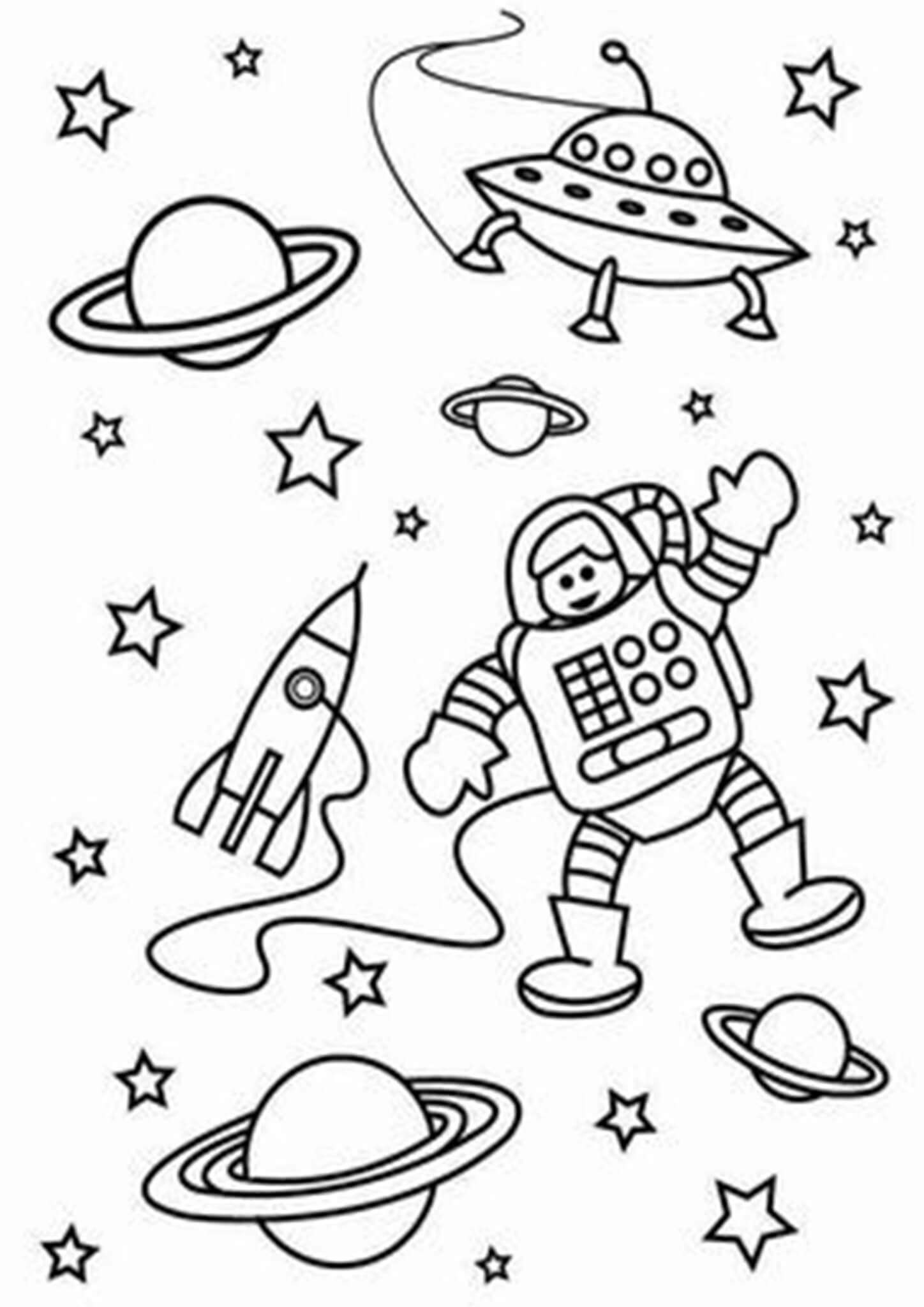 Space Printable Coloring Pages