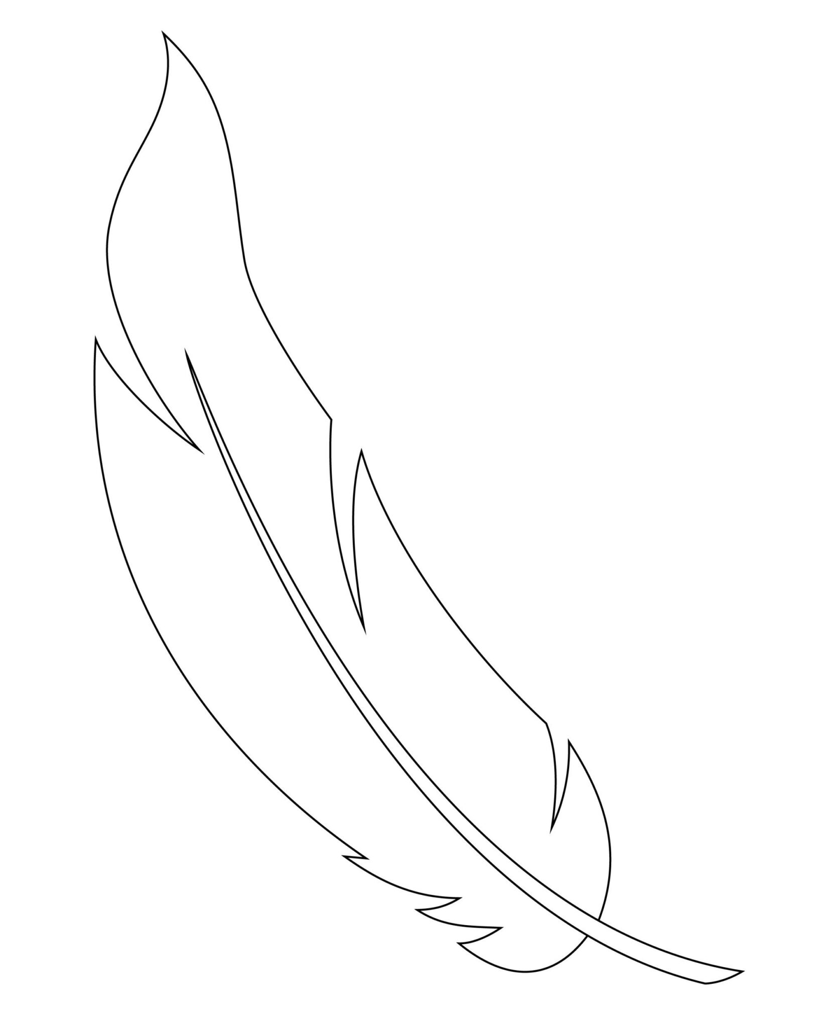 Printable Coloring Pages Feathers