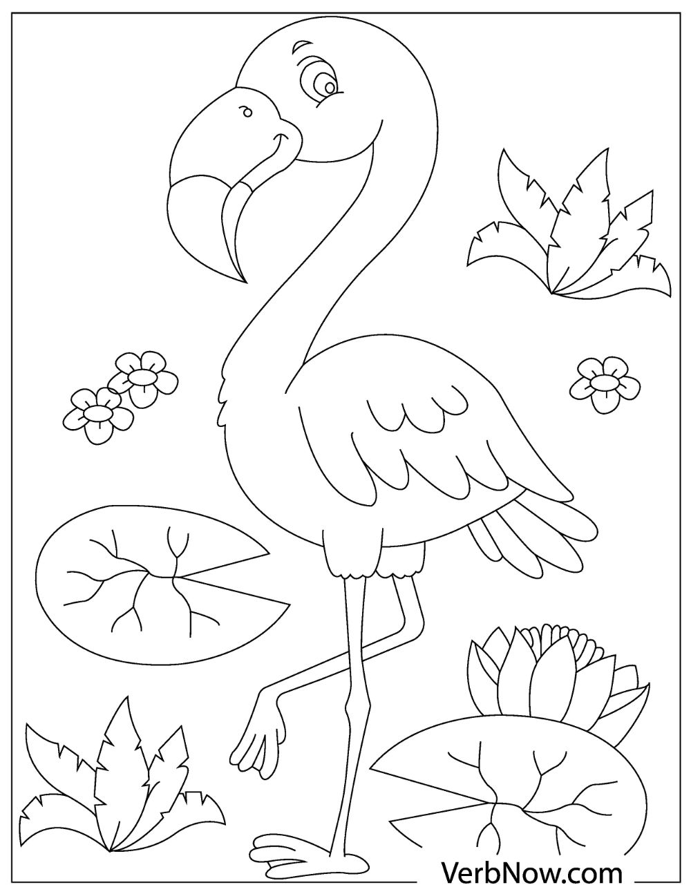 Free FLAMINGO Coloring Pages For Download Printable PDF VerbNow