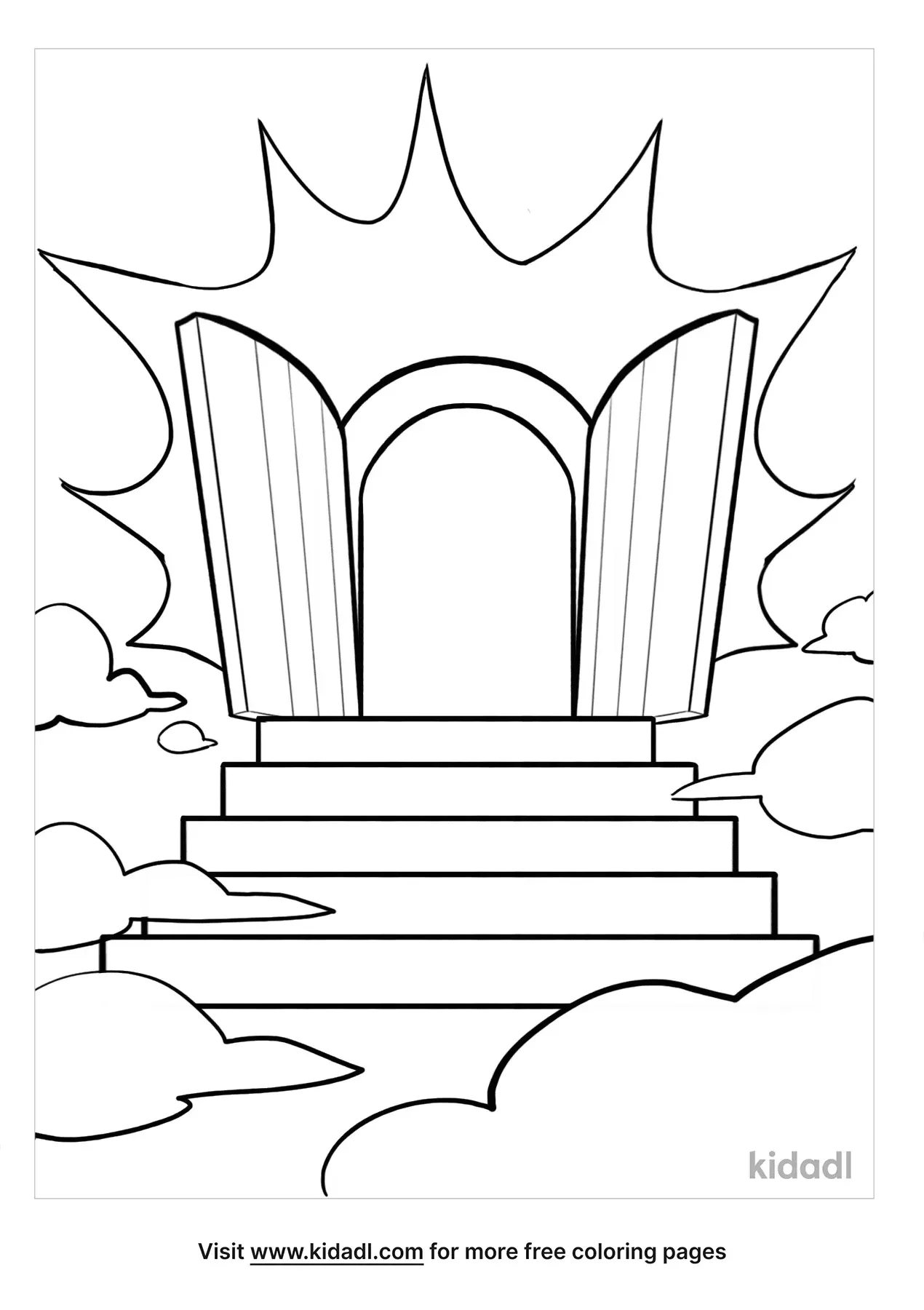 Printable Coloring Pages Of Heaven