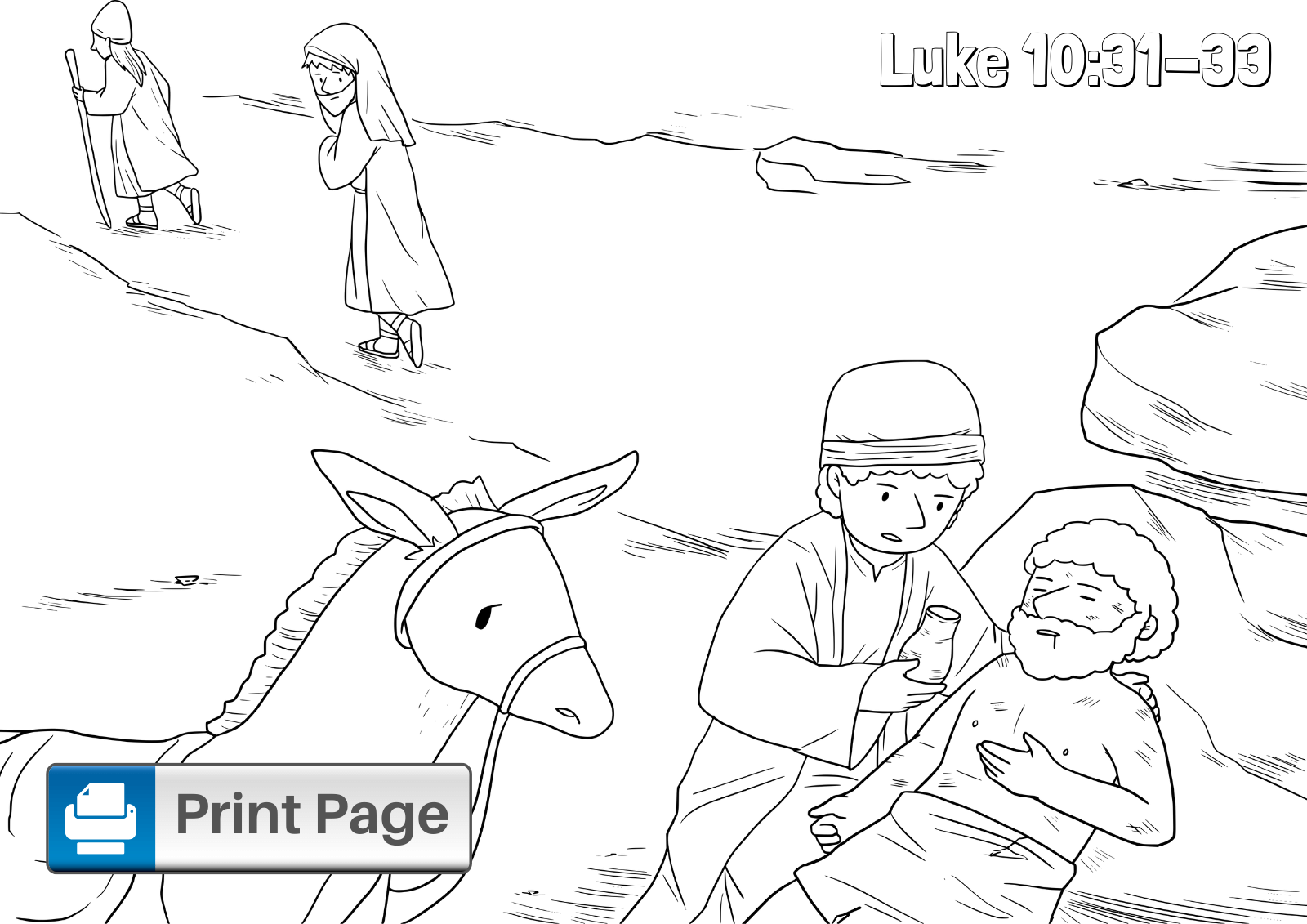 Free Good Samaritan Coloring Pages For Kids Printable PDFs ConnectUS