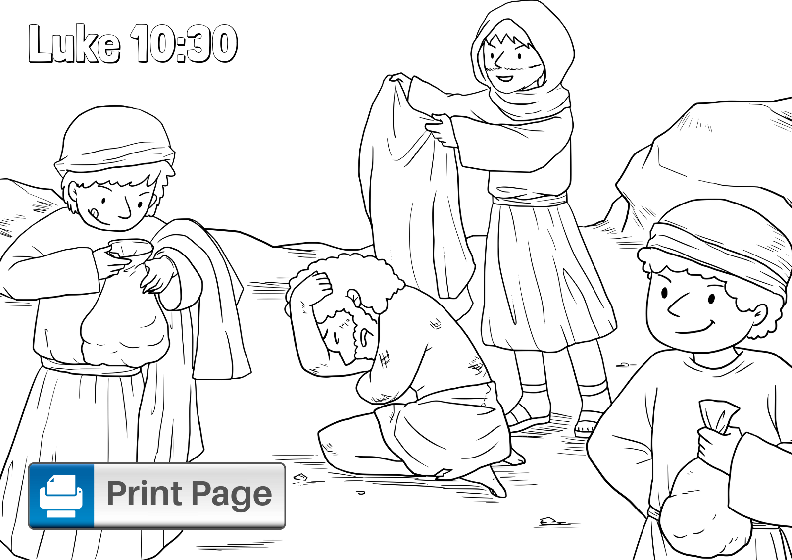 Free Good Samaritan Coloring Pages For Kids Printable PDFs ConnectUS