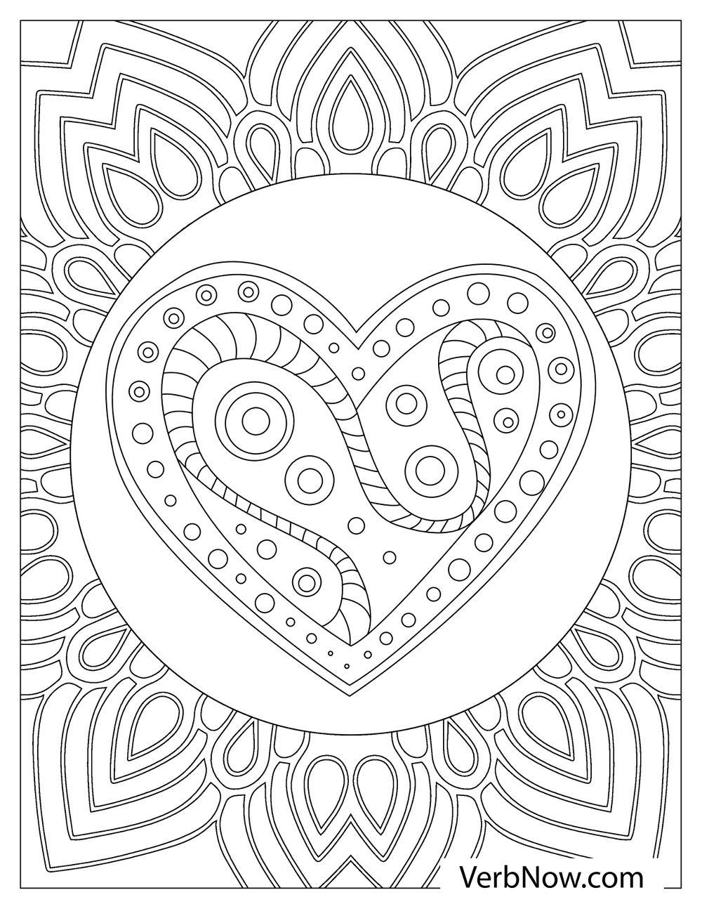 Printable Adult Coloring Pages Hearts