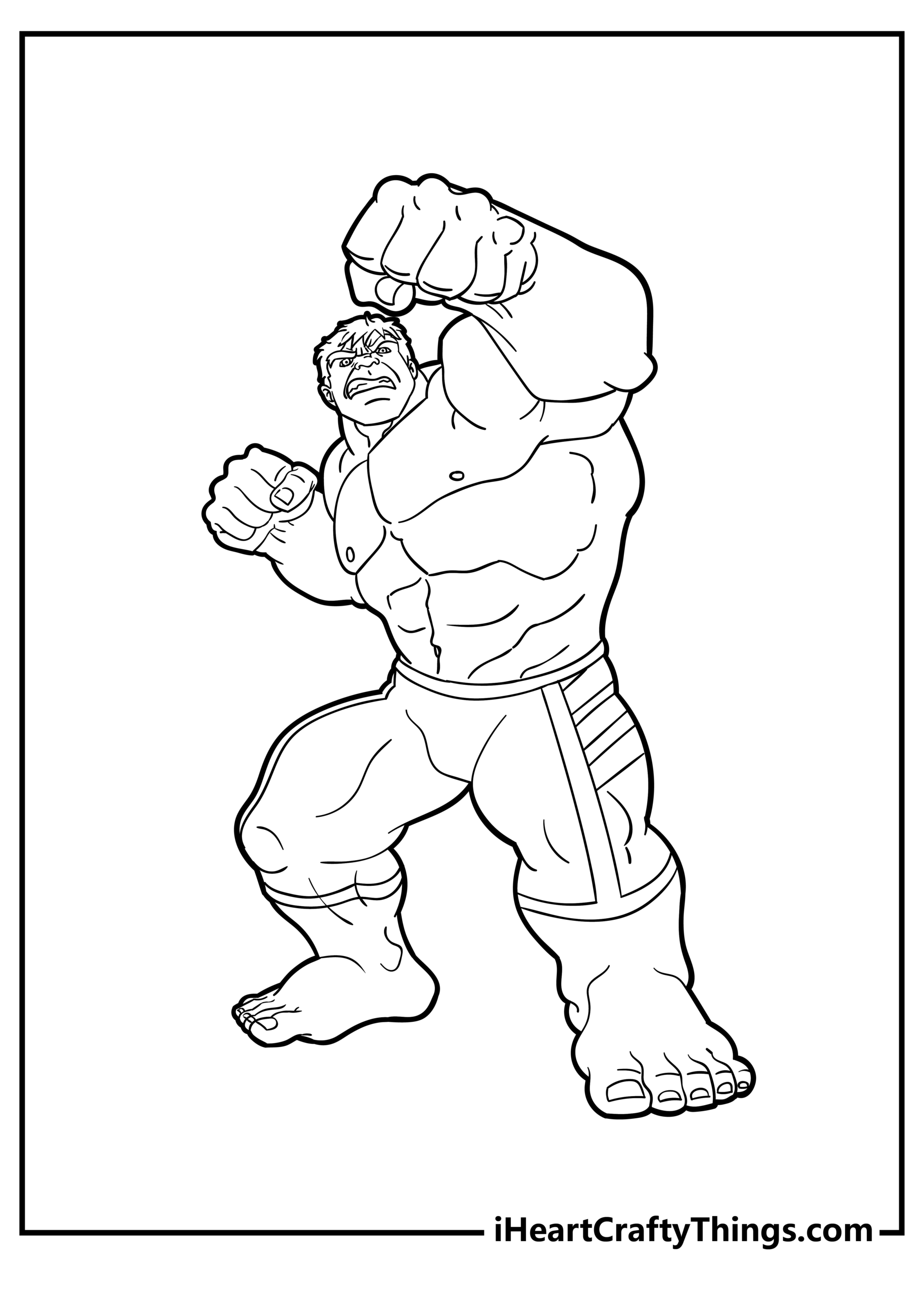 Free Incredible Hulk Coloring Pages For Kids