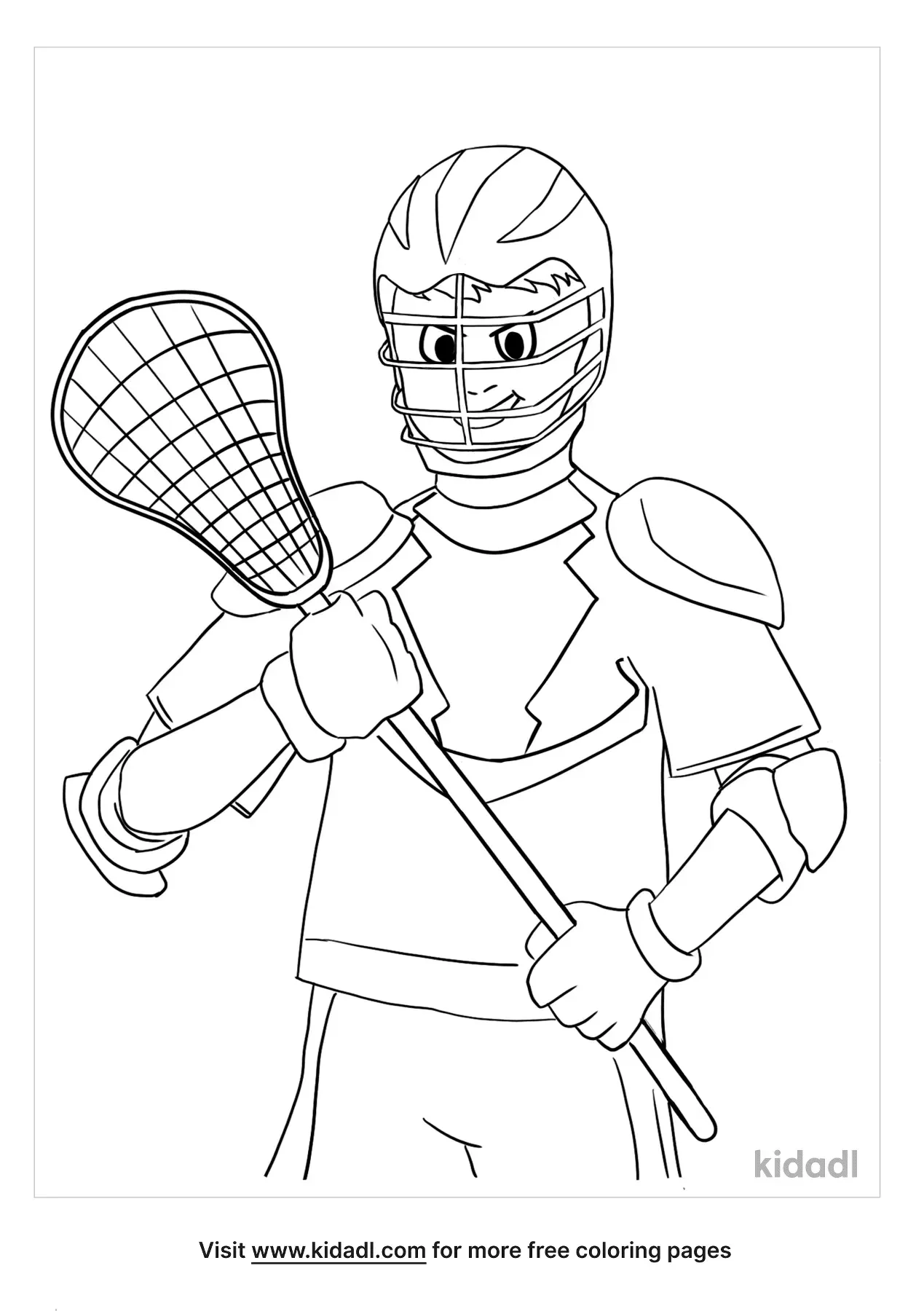 Free Lacrosse Coloring Page Coloring Page Printables Kidadl