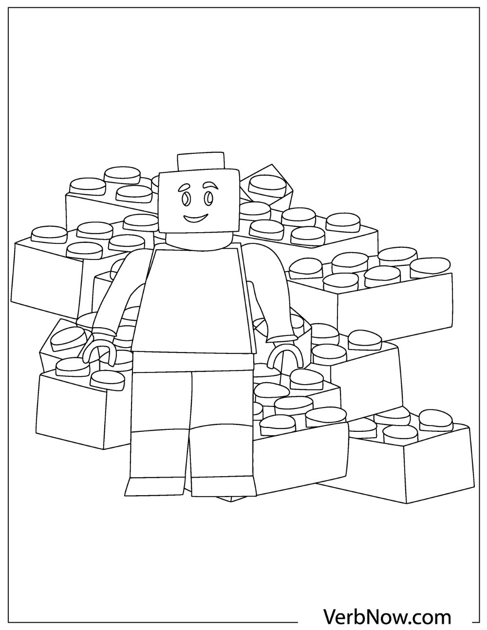 Lego Blocks Coloring Pages Printable