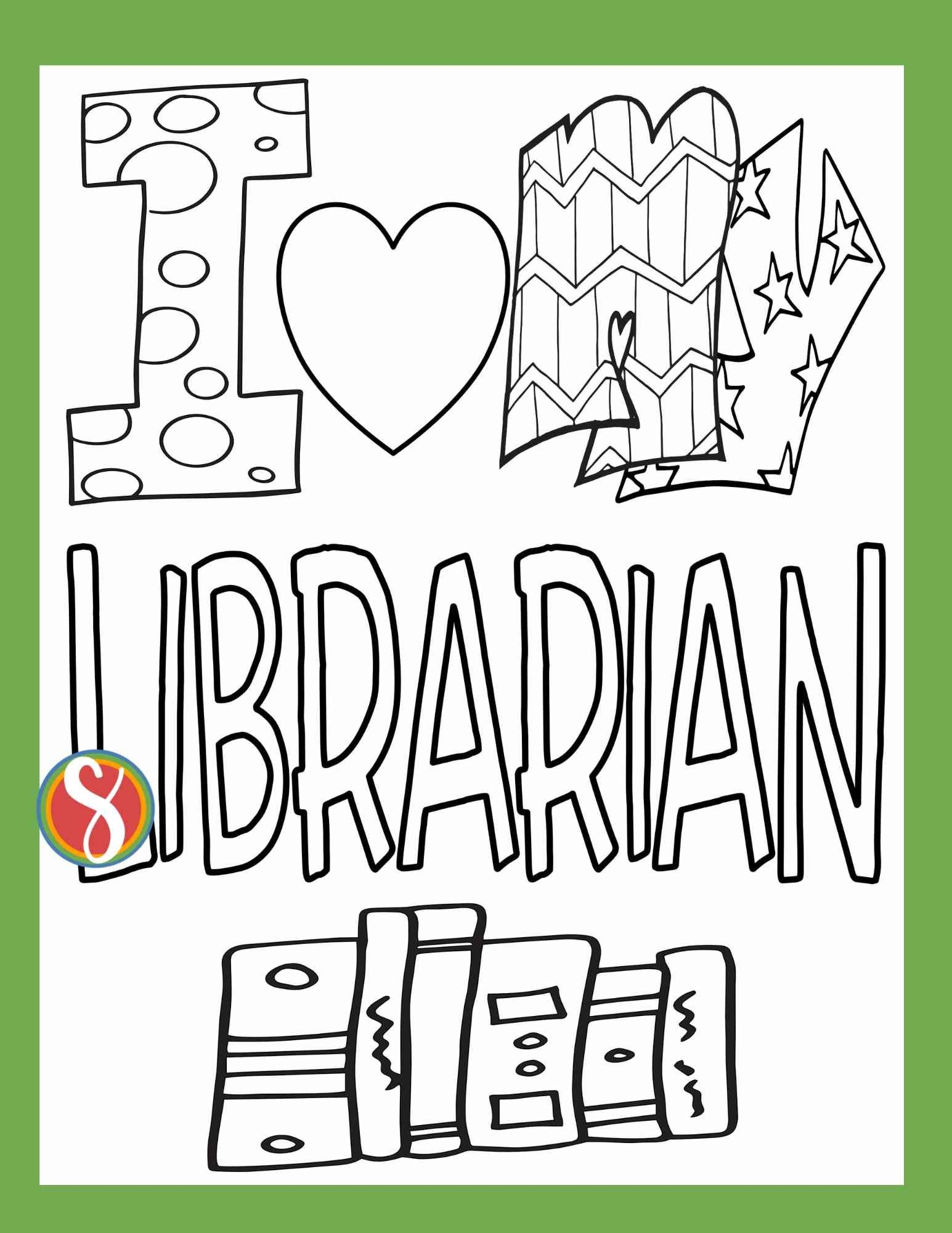 Free Printable Library Coloring Pages