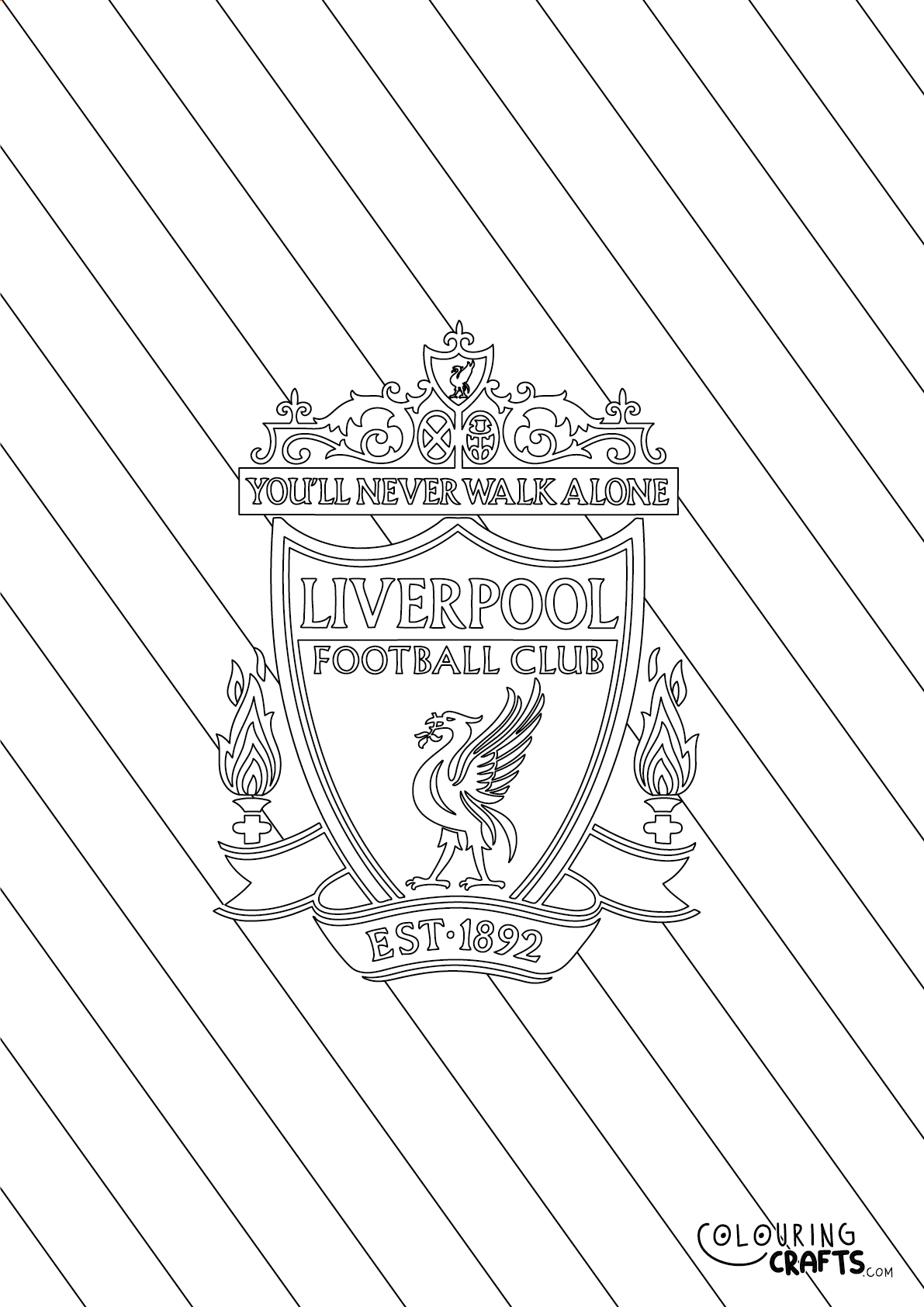 Free Liverpool Downloadable Colouring Pages Colouring Crafts