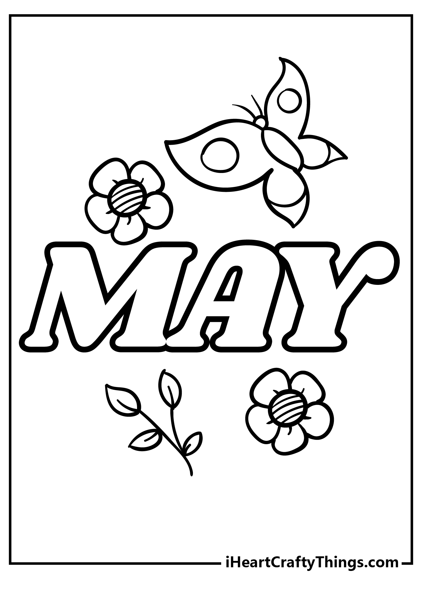 Free May Coloring Pages
