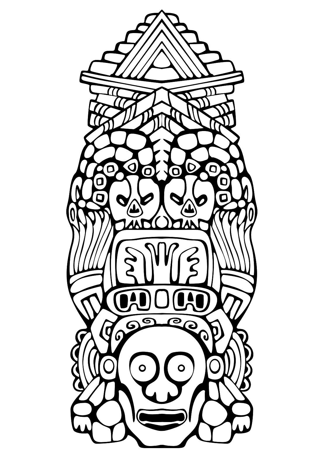 Free Printable Mayan Coloring Pages