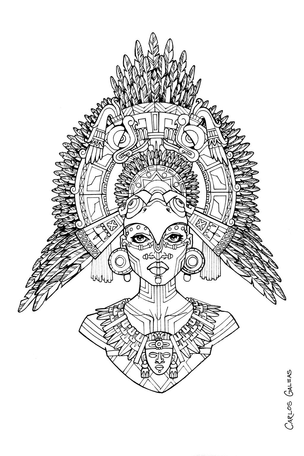 Free Mayan Coloring Pages Coloring Pages Ideas